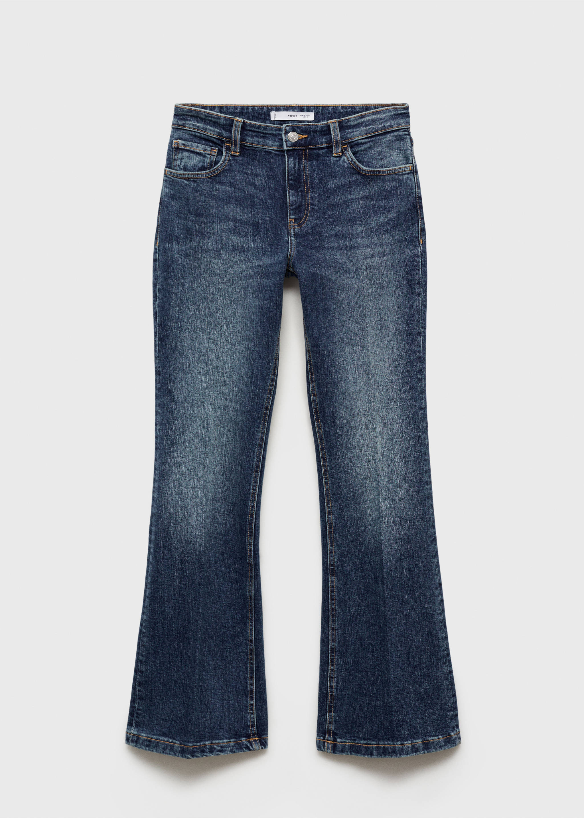 Low-rise flared jeans - Article without model, Dark Vintage Blue. Ref: 87020625-00.