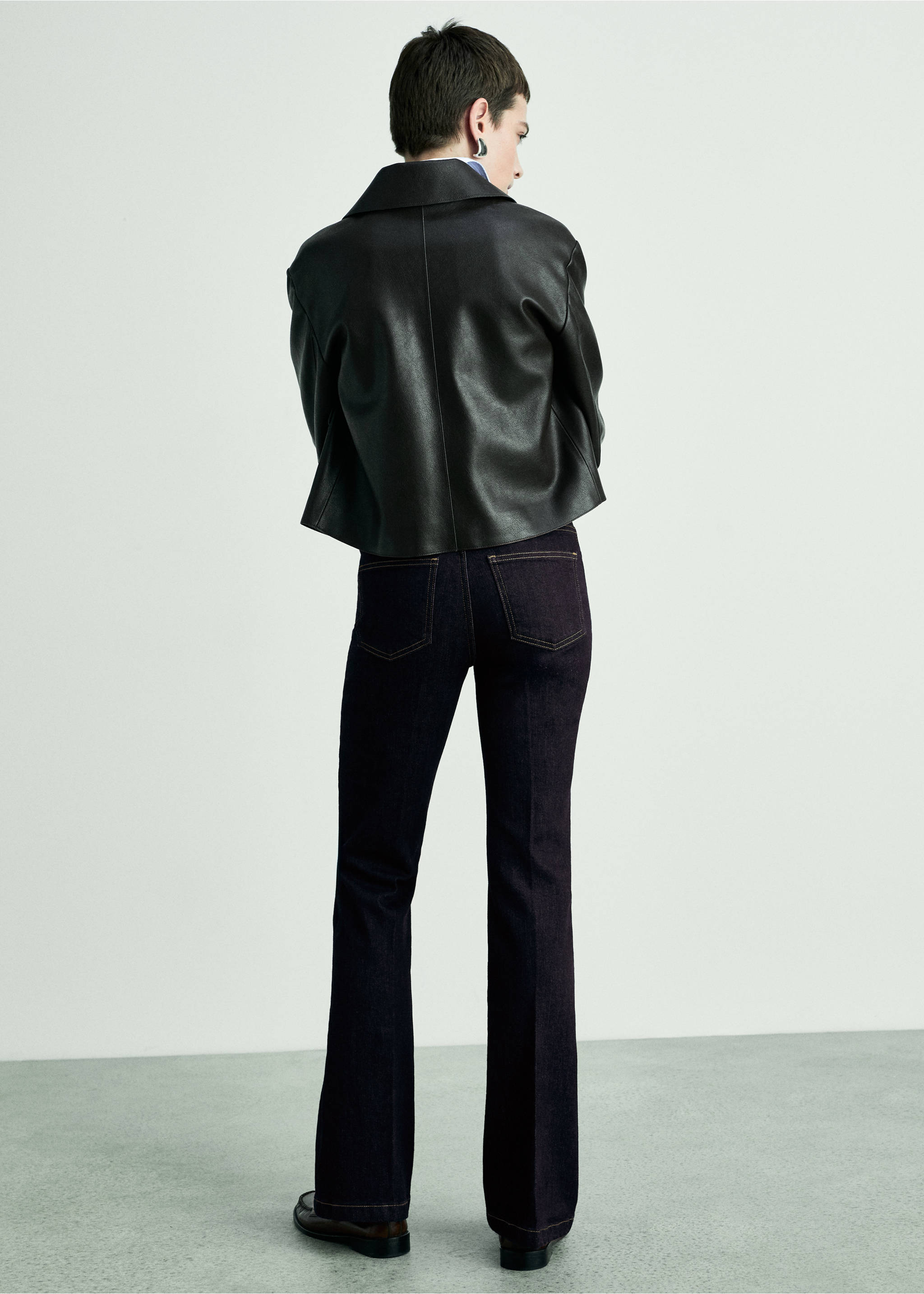 Jeans flare rinse wash - Reverso del artículo, Azul. Ref: 87020626-00.