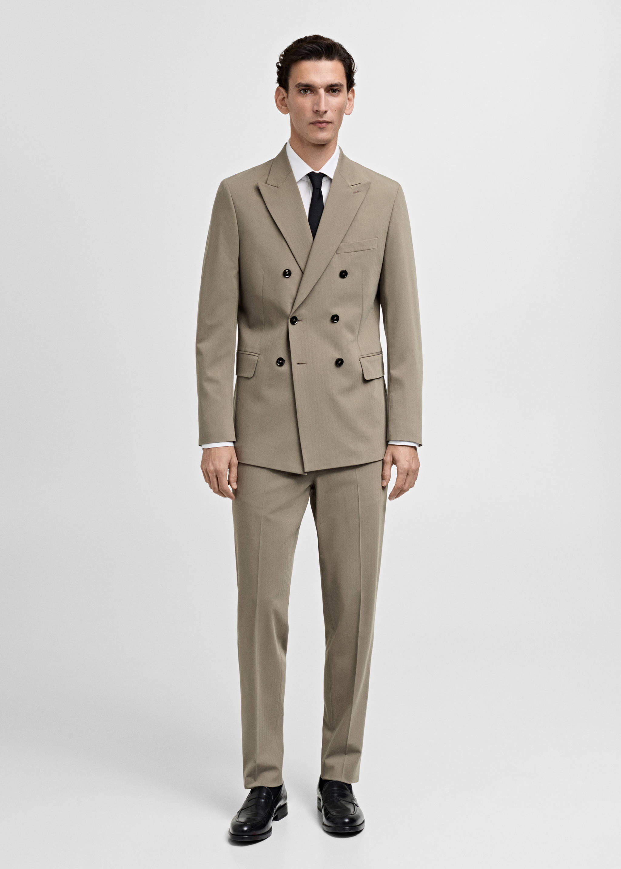 Monaco slim-fit suit trousers - General plane