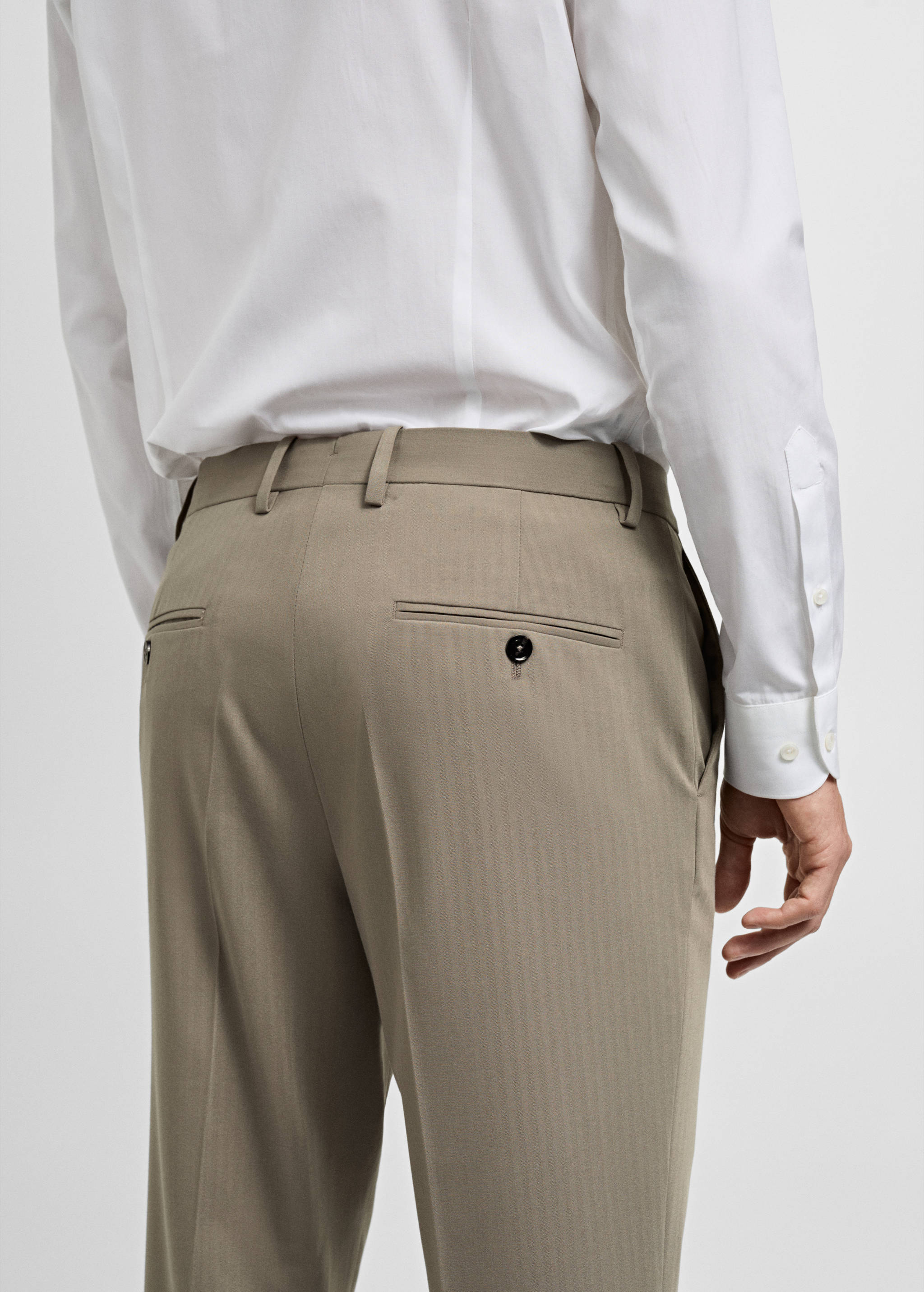 Monaco slim-fit suit trousers - Details of the article 2