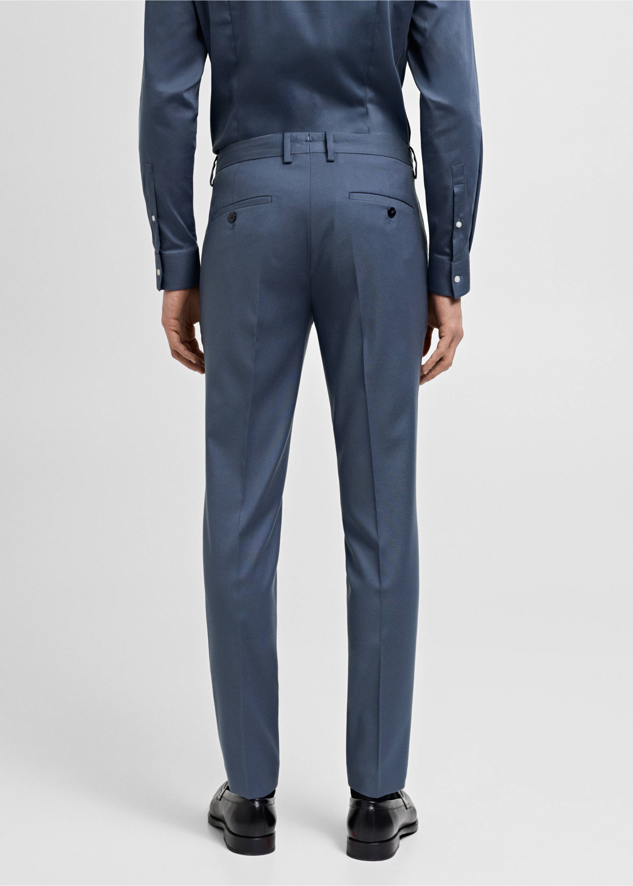 Pantalon costume Parí super slim-fit - Verso de l’article, Bleu ciel. Ref: 87020632-00.