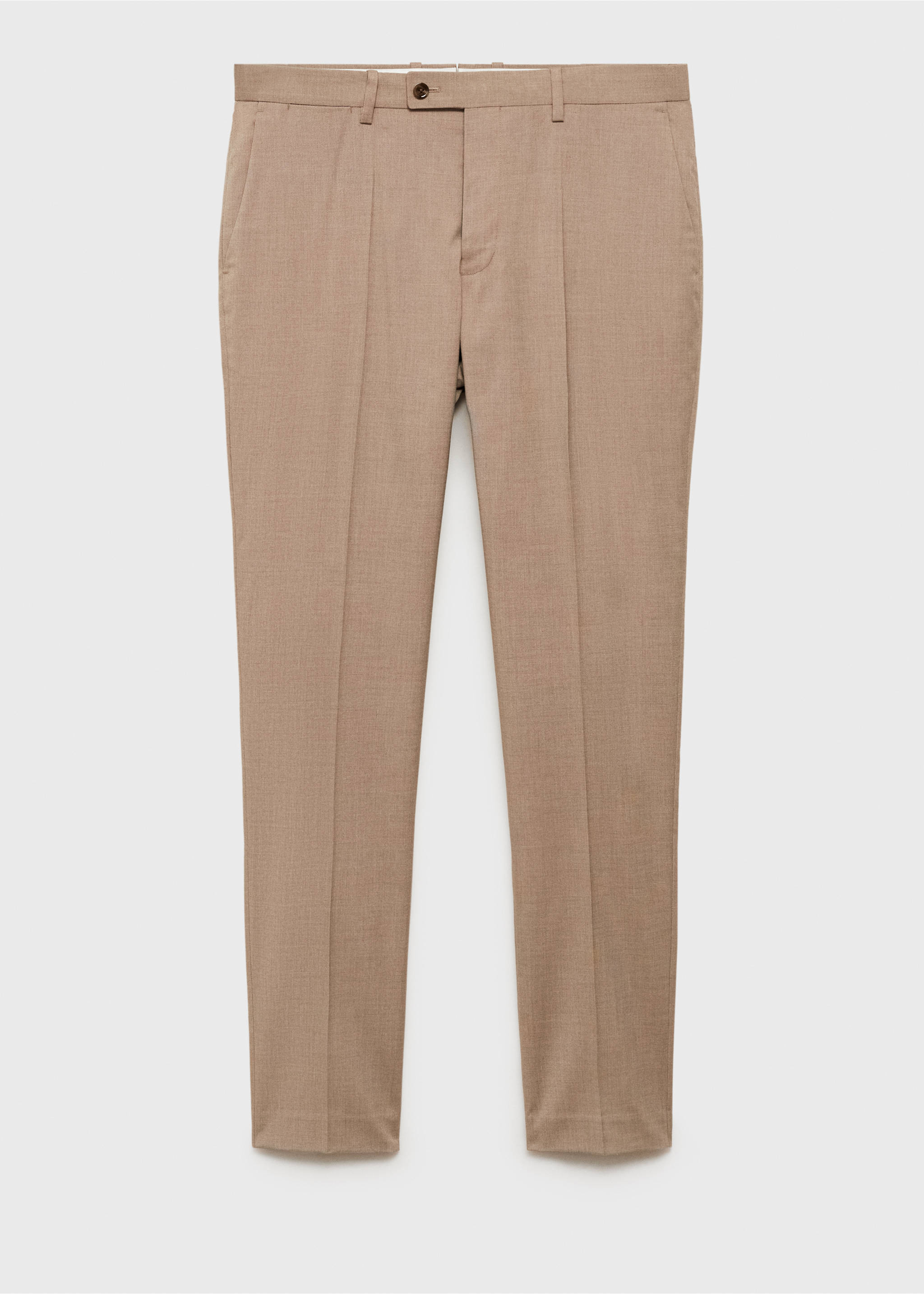Pantalon costume Milán slim-fit - Article sans modèle, Beige. Ref: 87020633-00.