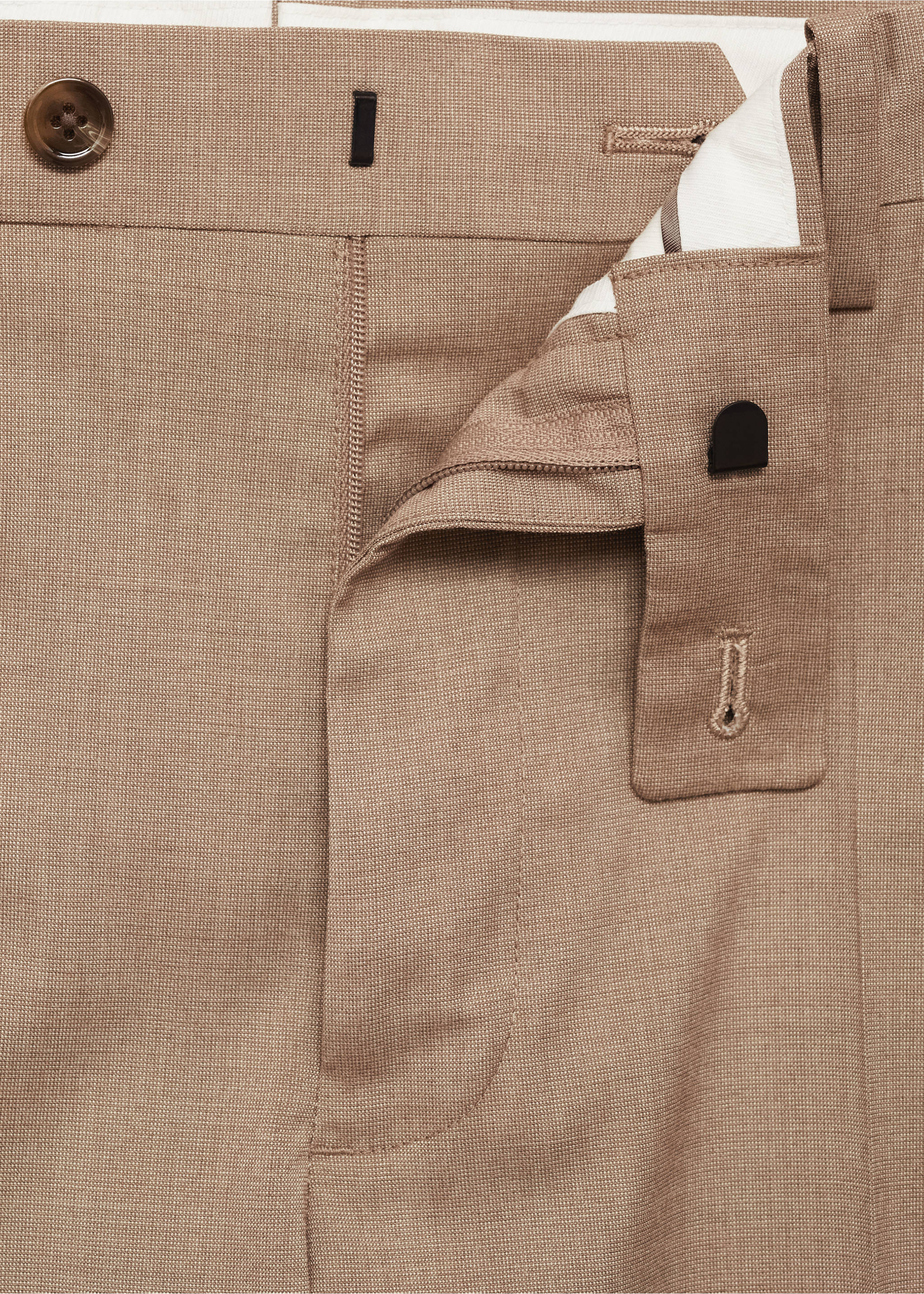 Pantalon costume Milán slim-fit - Détail de l'article 8, Beige. Ref: 87020633-00.