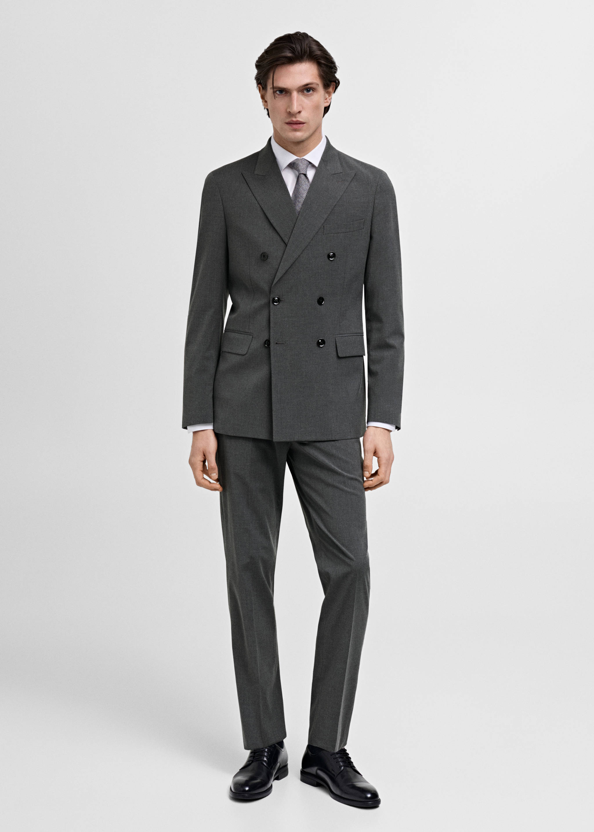 Monaco slim-fit suit trousers - General plane