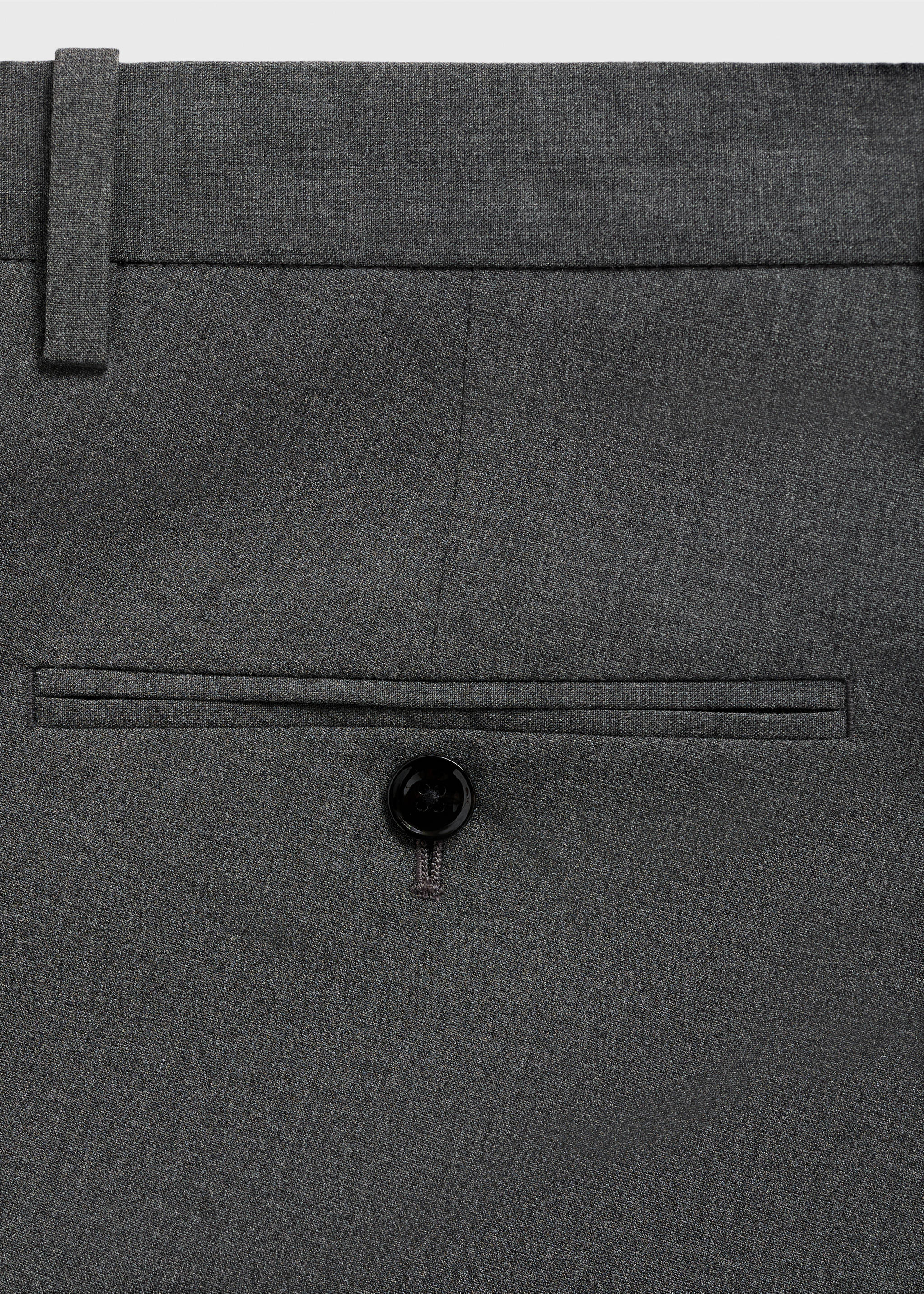 Monaco slim-fit suit trousers - Details of the article 0, Grey. Ref: 87020634-00.
