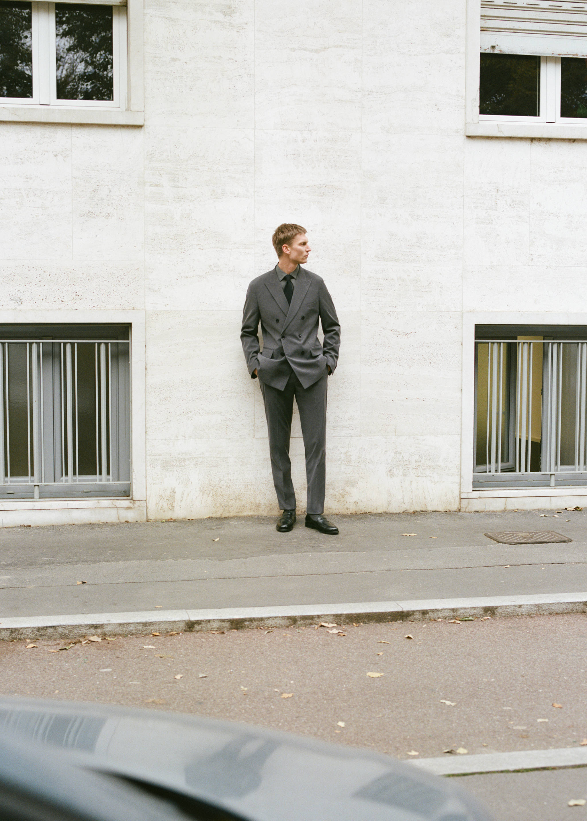 Monaco slim-fit suit trousers - Details of the article 5