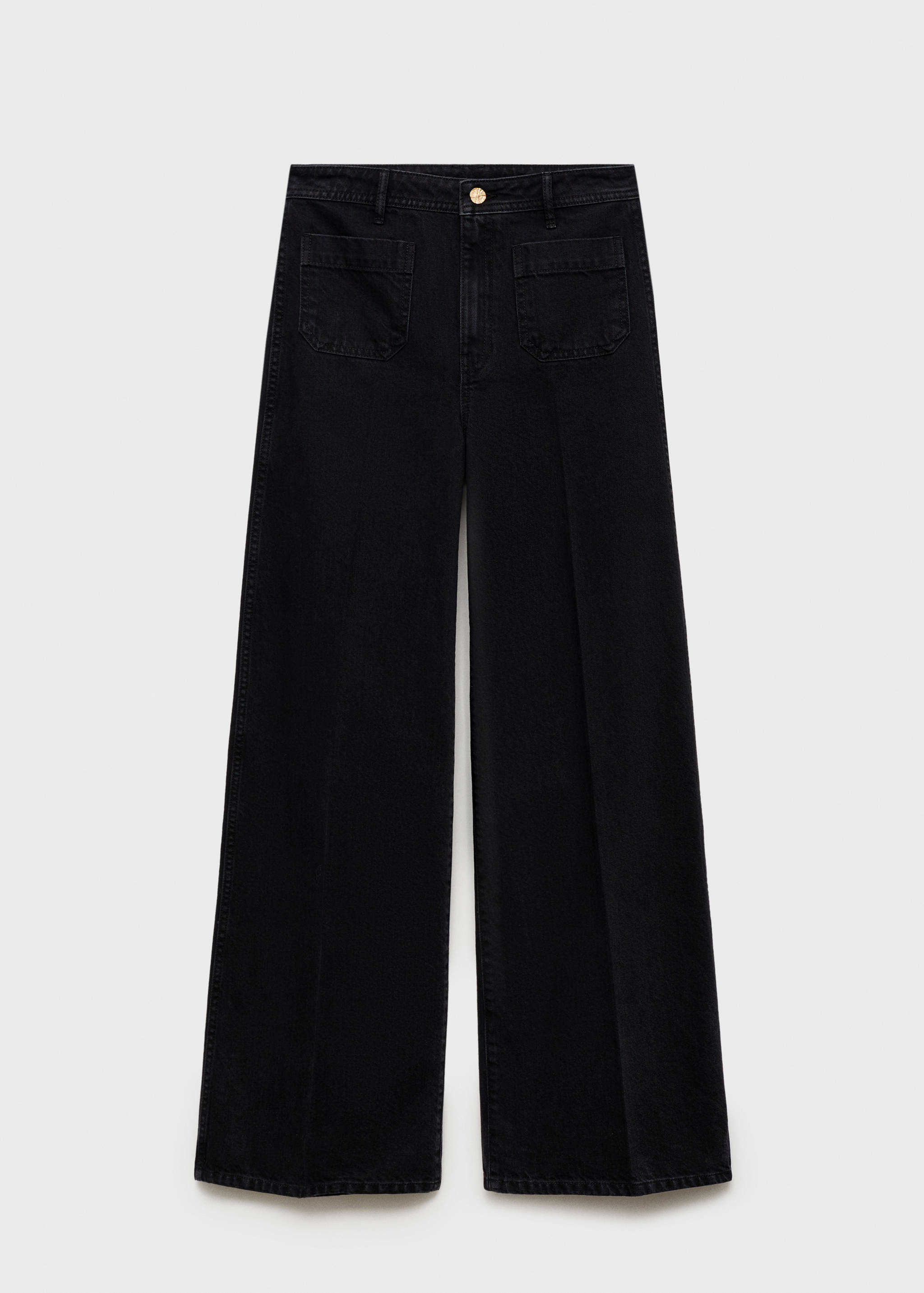 Wide leg jeans with pockets - Article without model