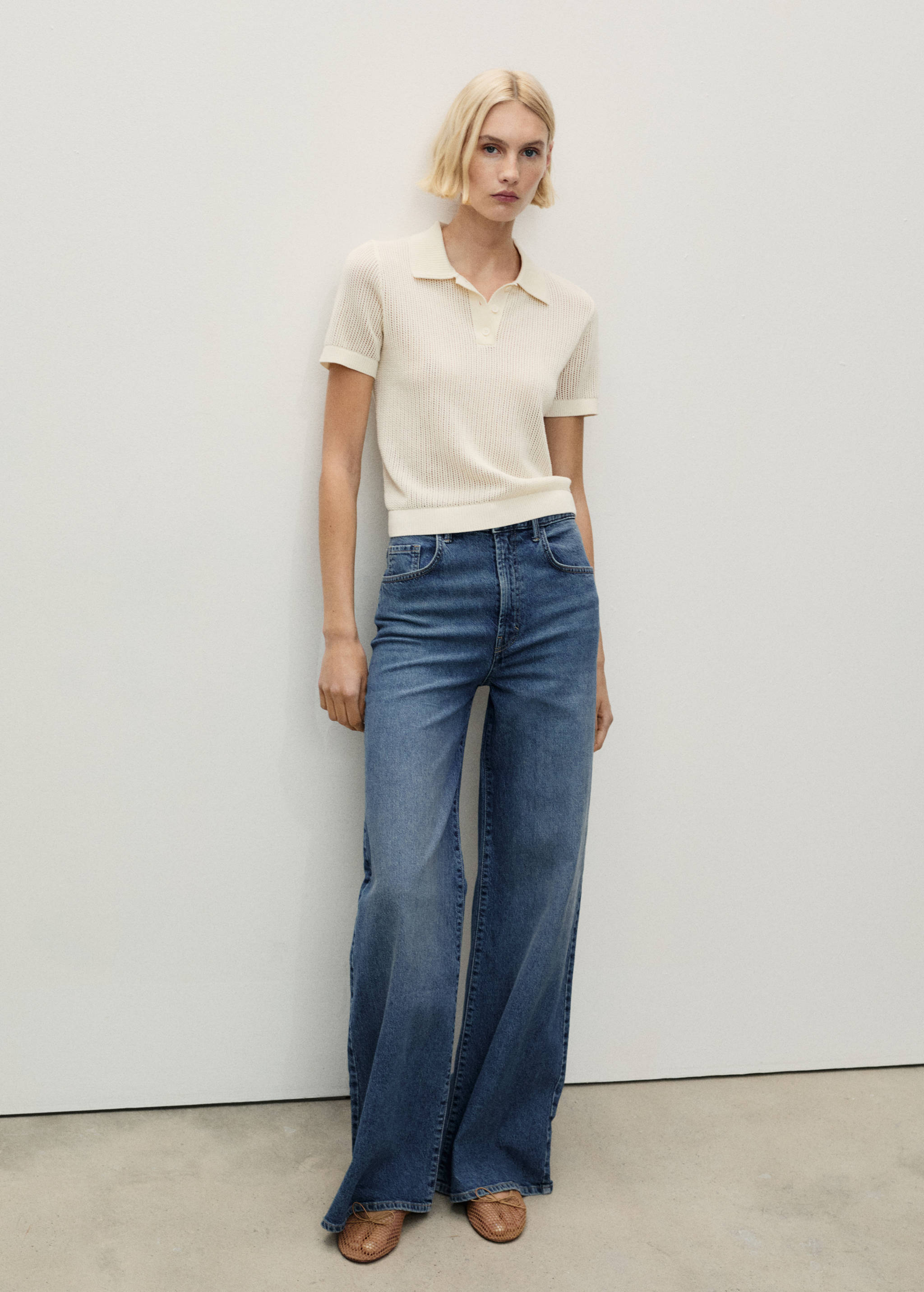 High-waisted wideleg jeans - General plane