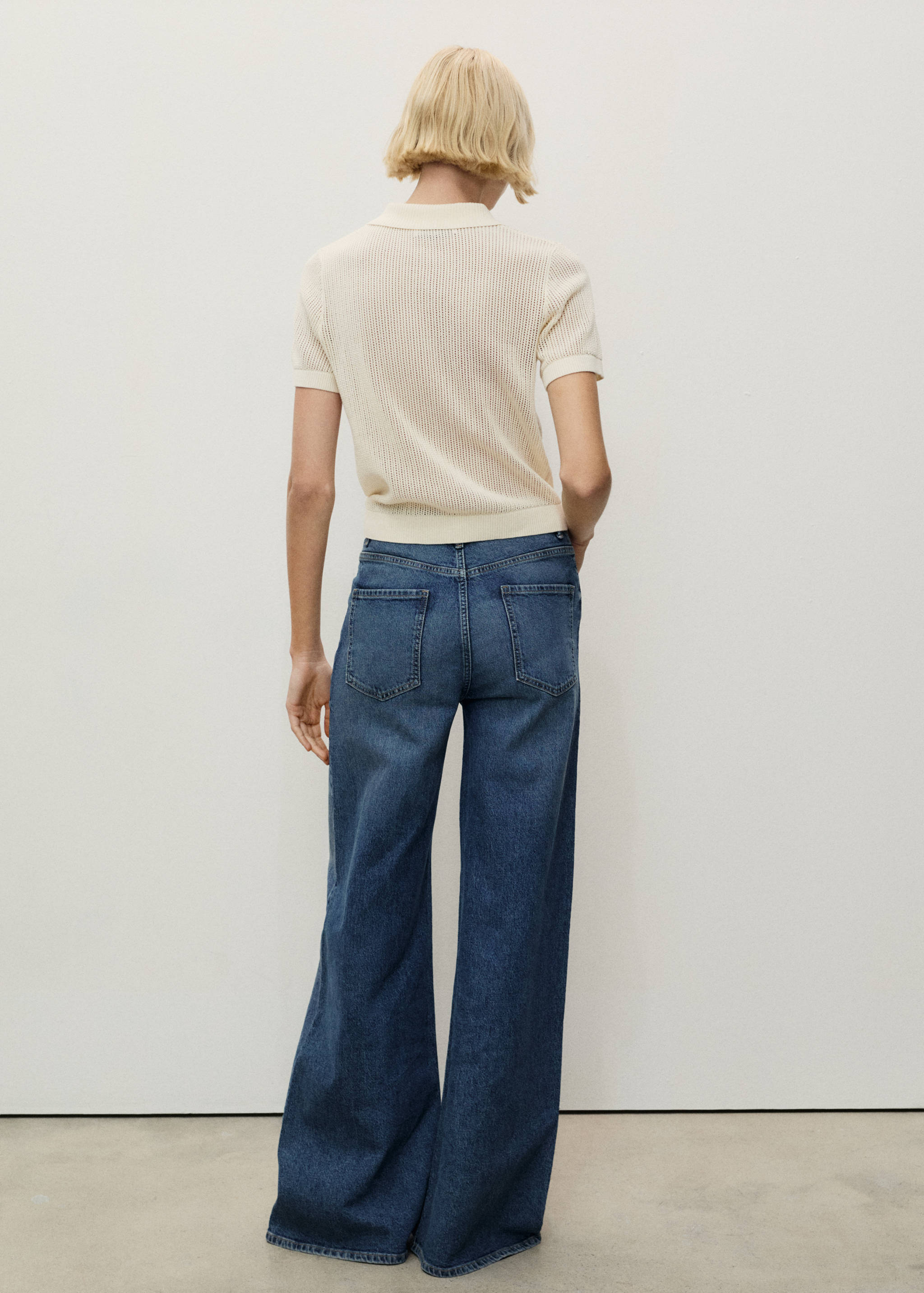 High-waisted wideleg jeans - Reverse of the article