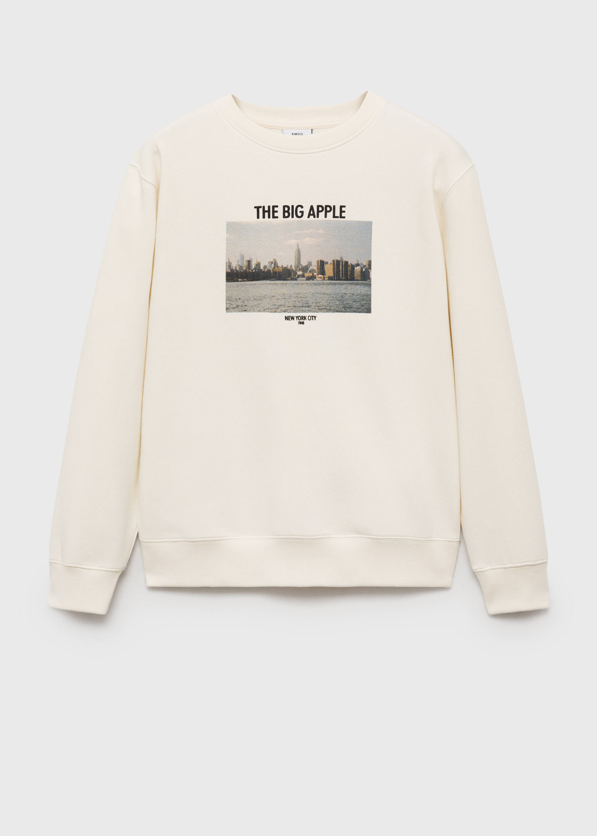 Sweat-shirt coton imprimé graphique - Article sans modèle