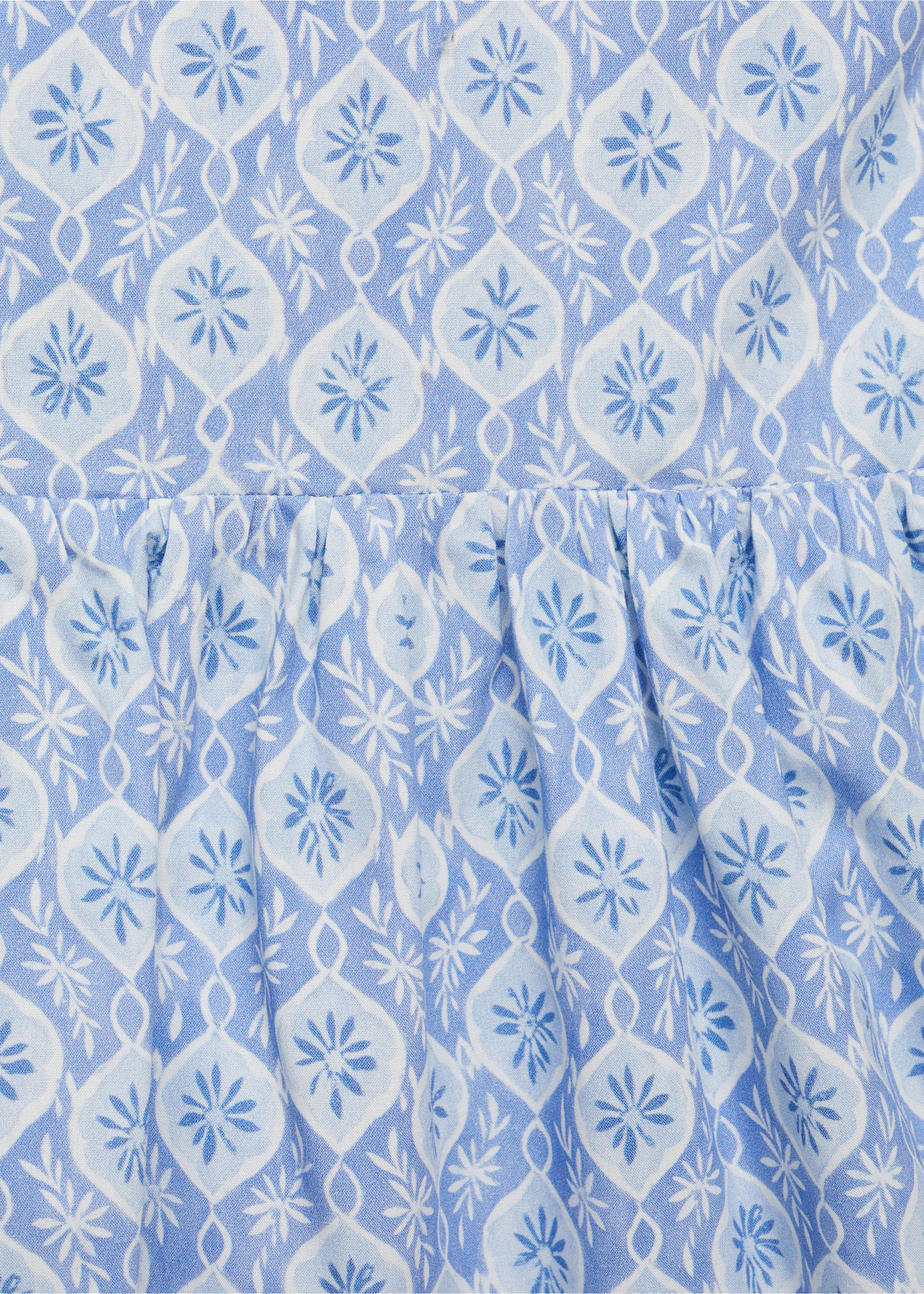 Robe imprimée volantée - Détail de l'article 8, Bleu. Ref: 87020646-00.