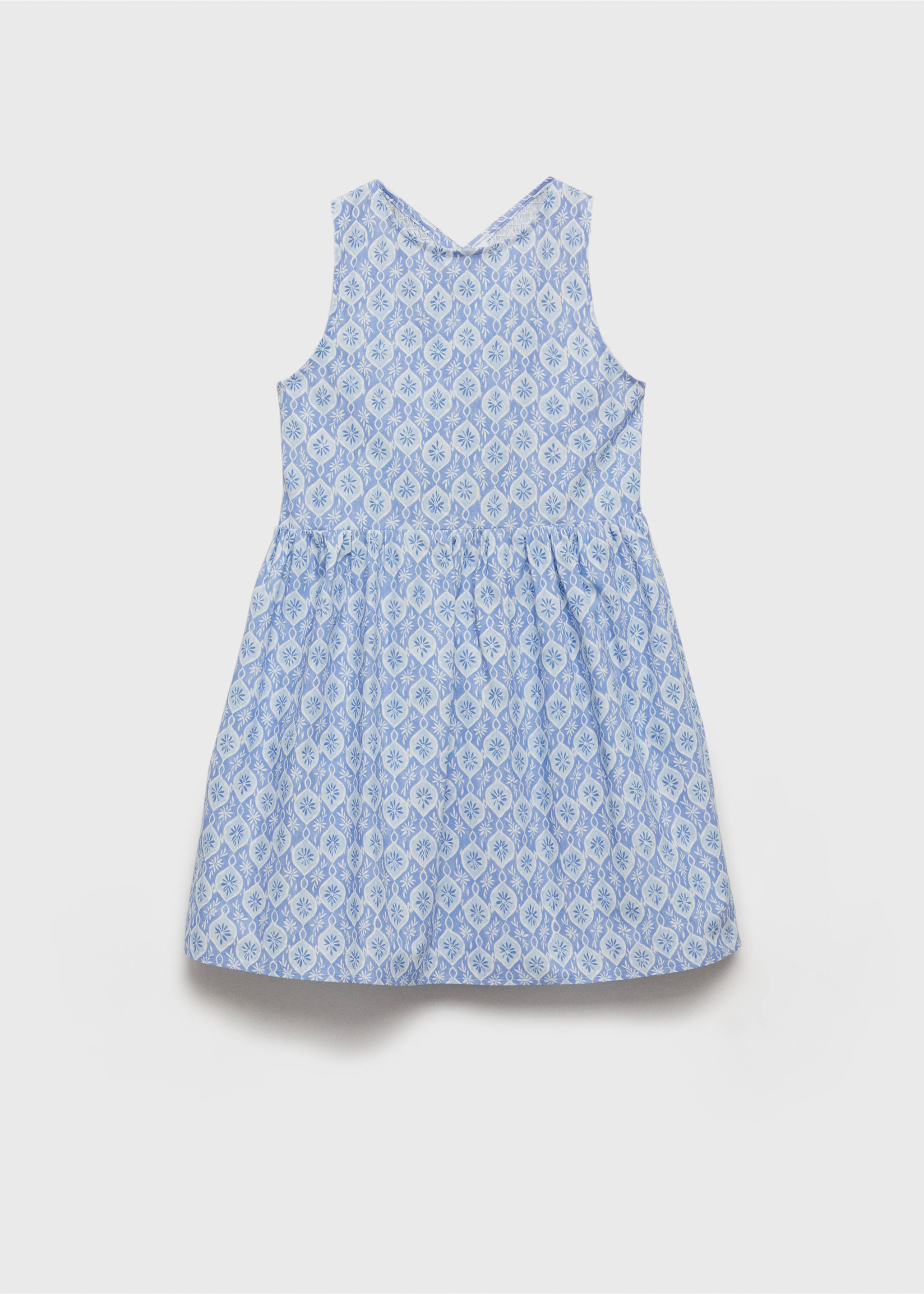 Robe imprimée volantée - Article sans modèle, Bleu. Ref: 87020646-00.
