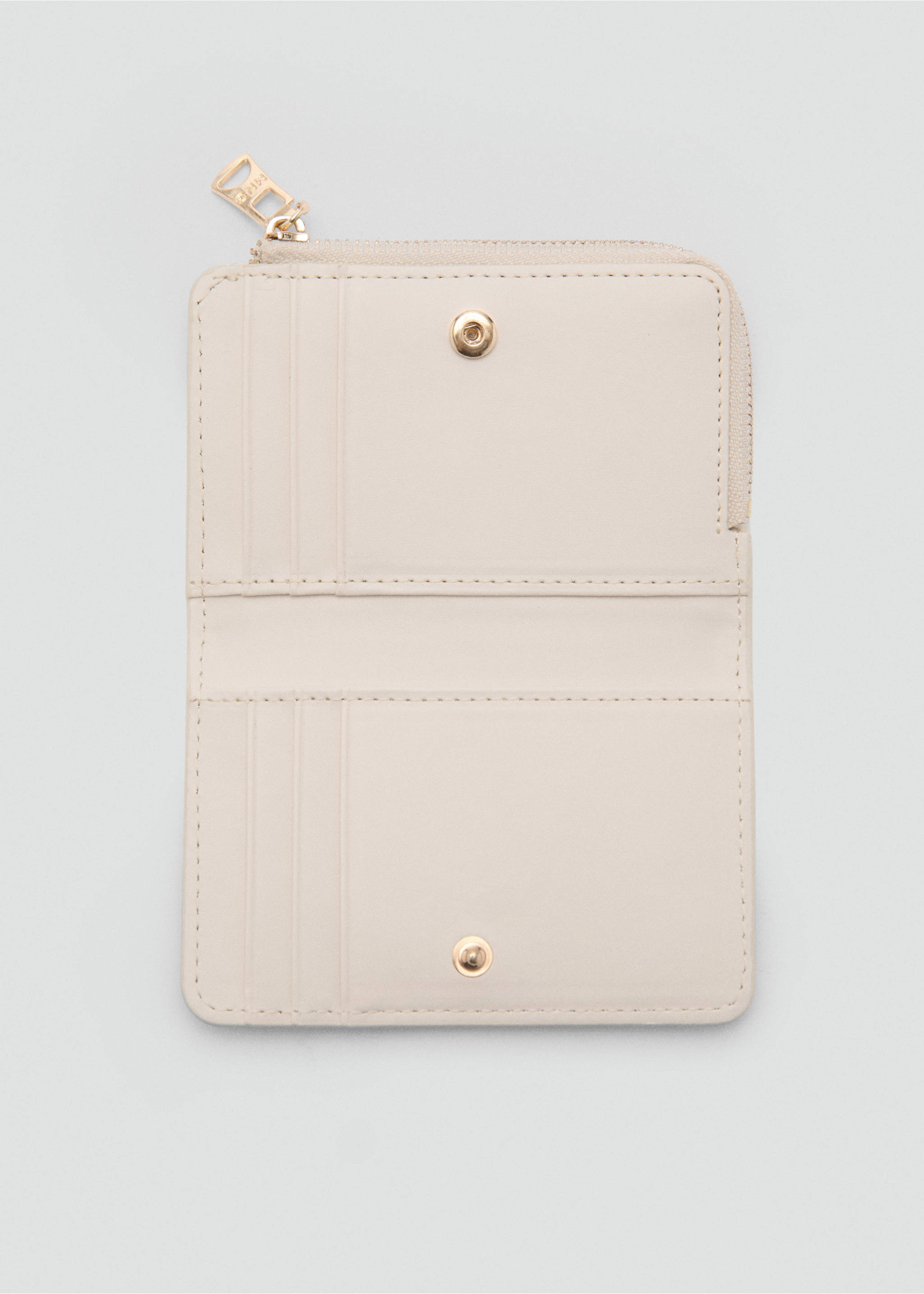 Faux-leather wallet - Details of the article 1, Off White. Ref: 87020649-00.