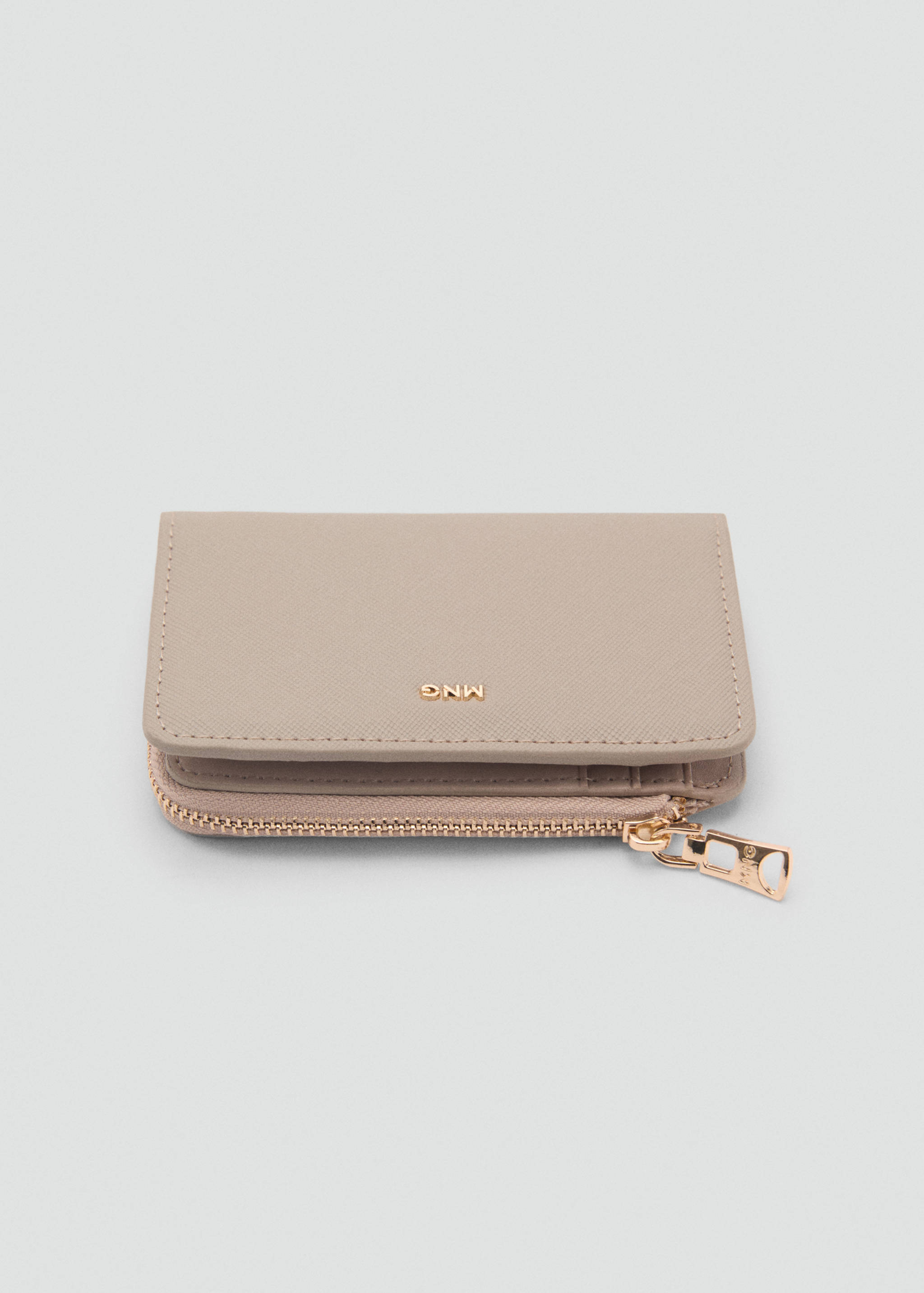 Faux-leather wallet - Medium plane