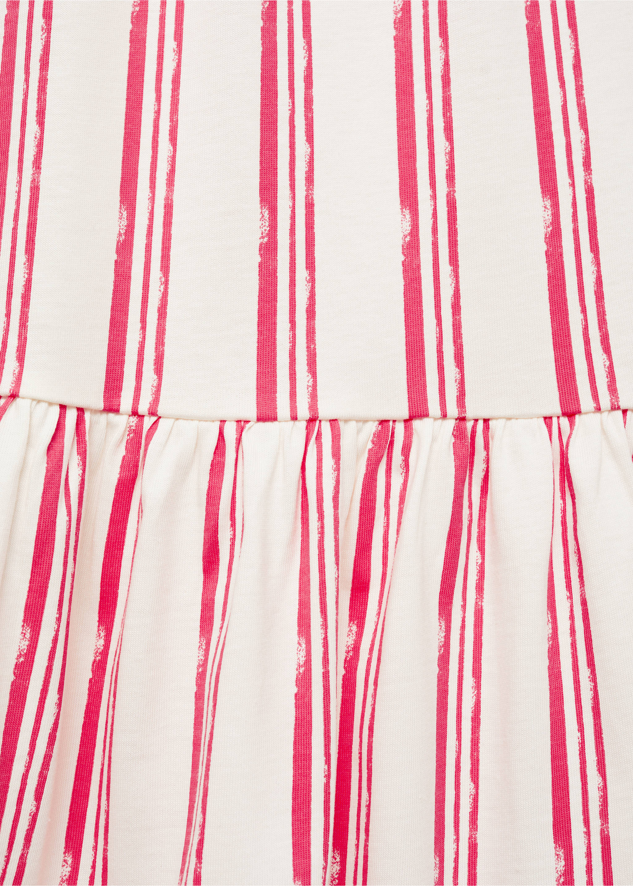 Striped cotton dress - Details of the article 0, Off White. Ref: 87020654-00.