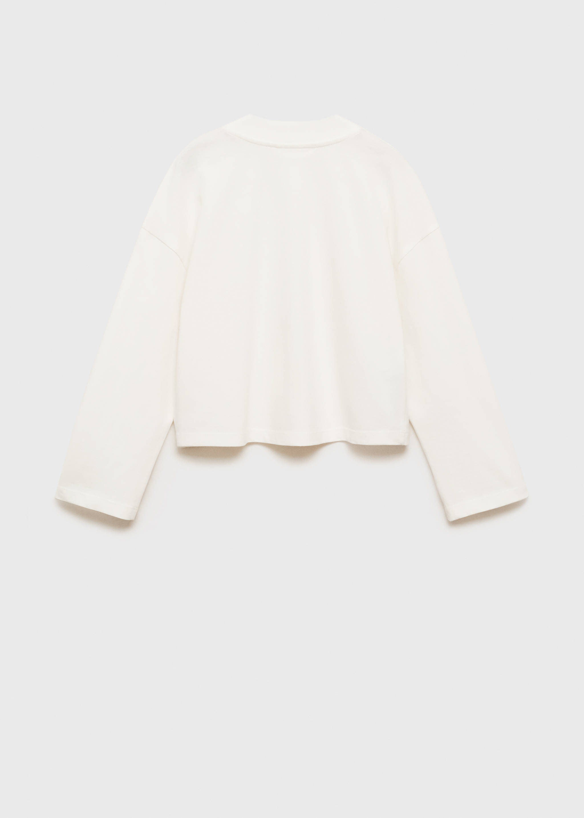 Plain cotton t-shirt - Reverse of the article