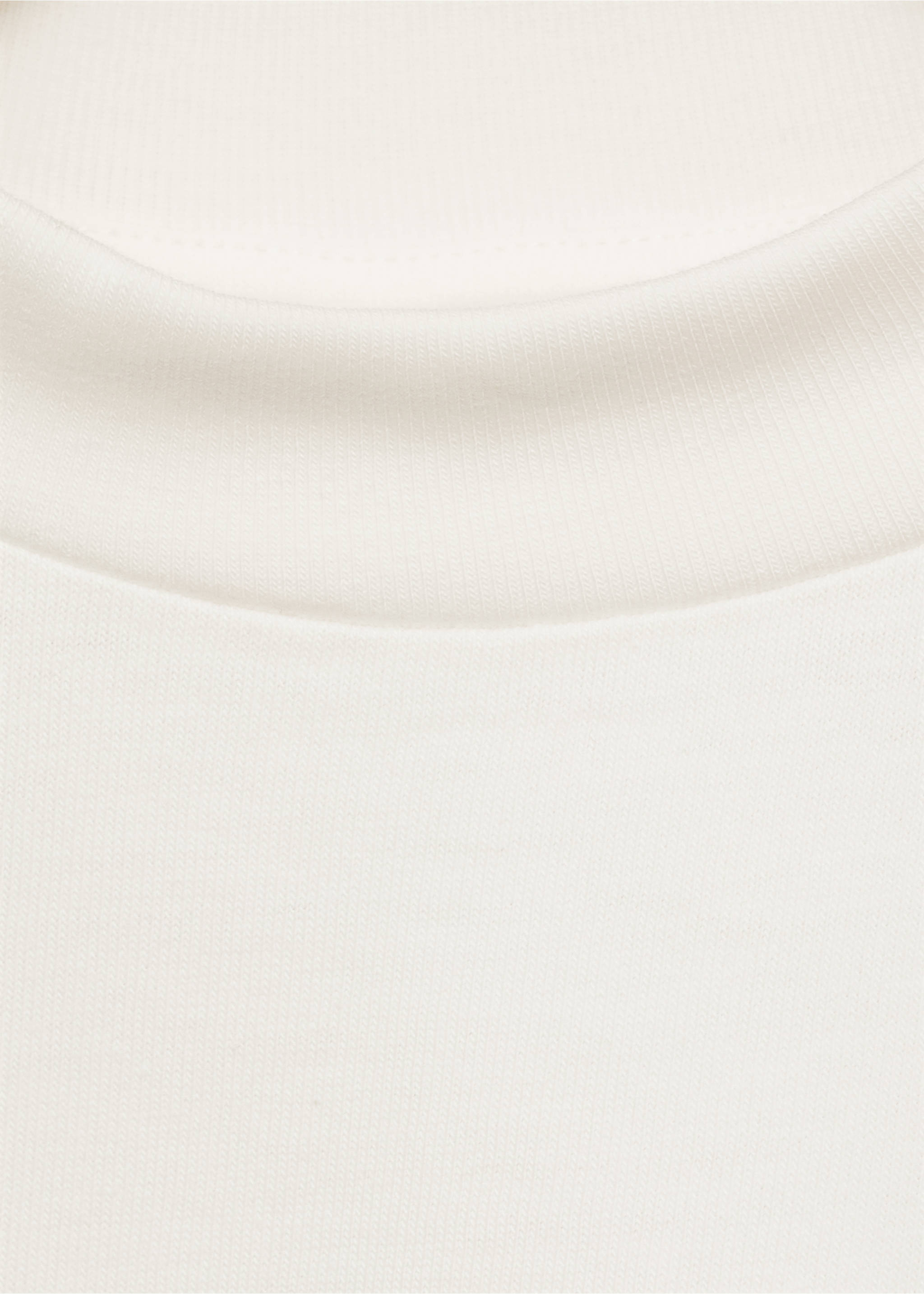 Unifarbenes Baumwoll-T-Shirt - Detail des Artikels 8, Ecru. Ref: 87020657-00.