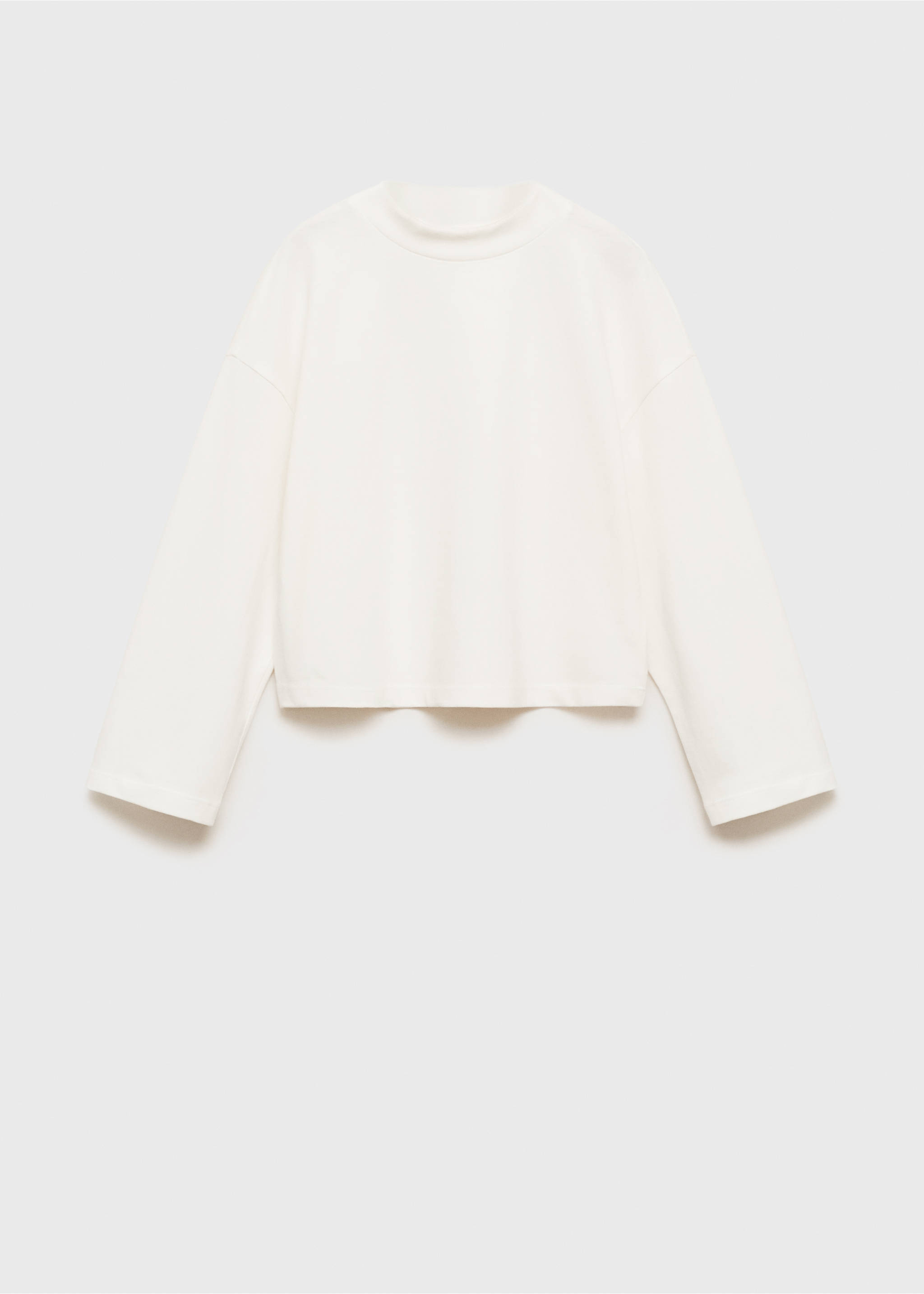T-shirt coton uni - Article sans modèle, Écru. Ref: 87020657-00.