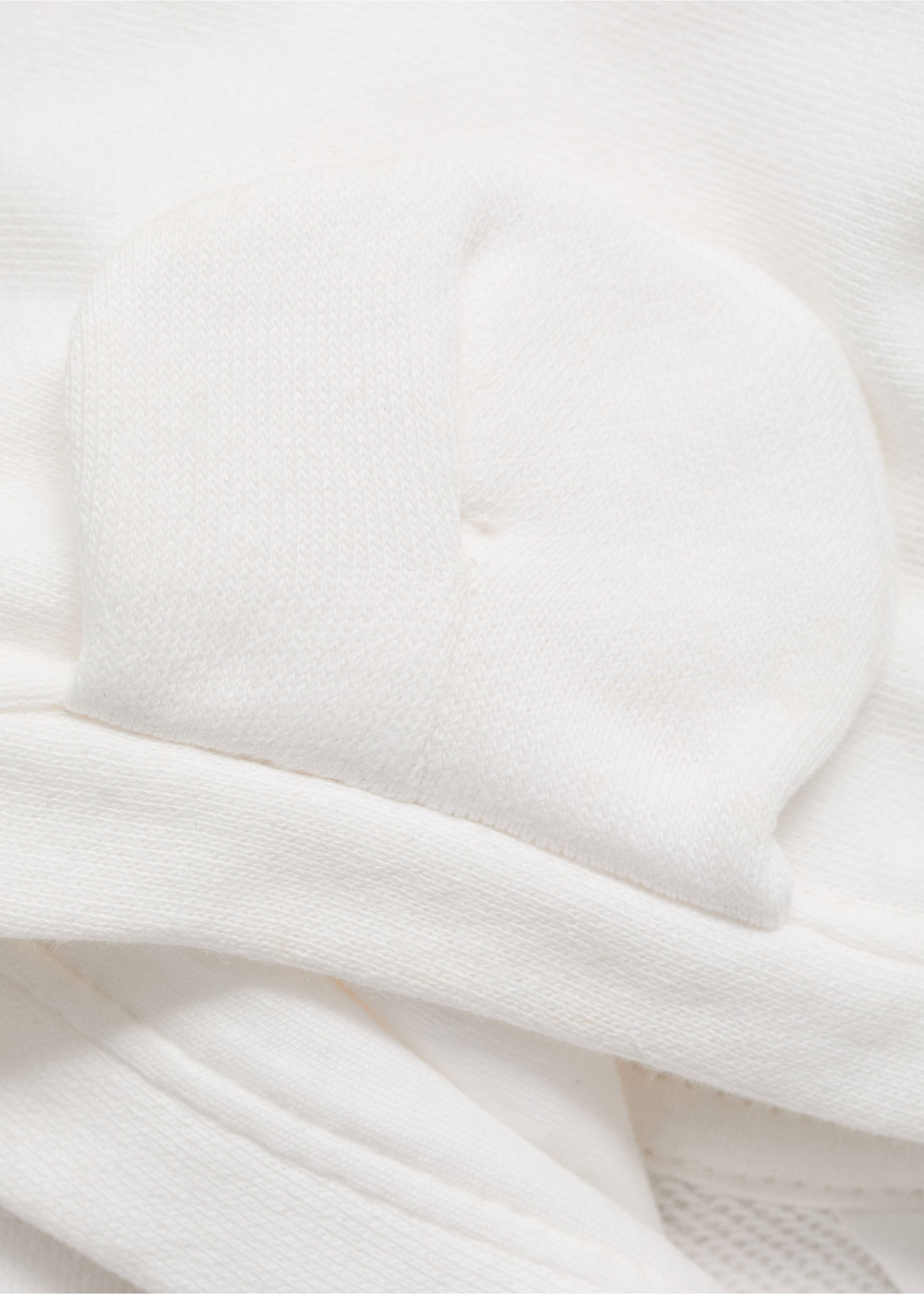 Hooded sweatshirt with ears - Details of the article 0, Off White. Ref: 87021046-00.