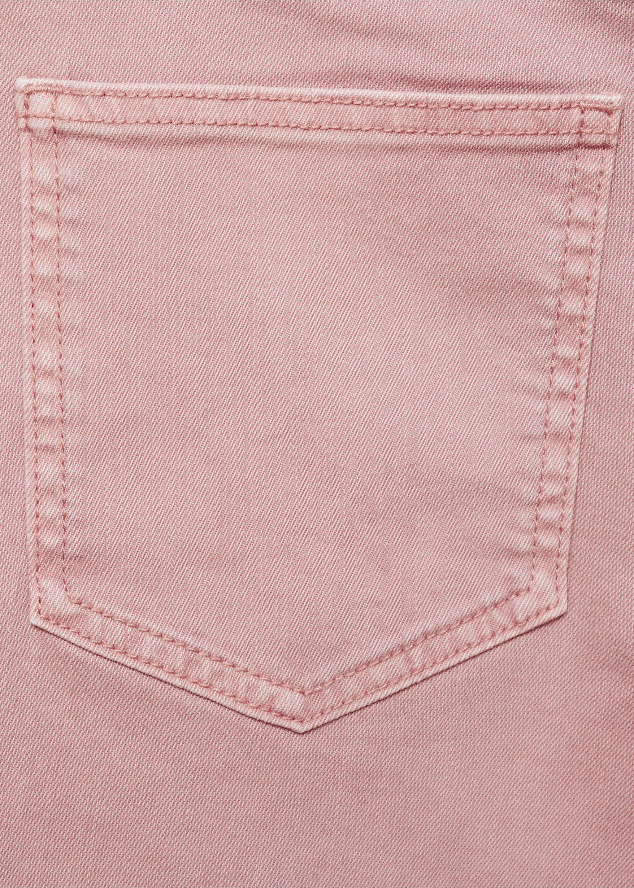 Jeans culotte mid-waist comfort - Details of the article 0, Pastel Pink. Ref: 87021048-00.