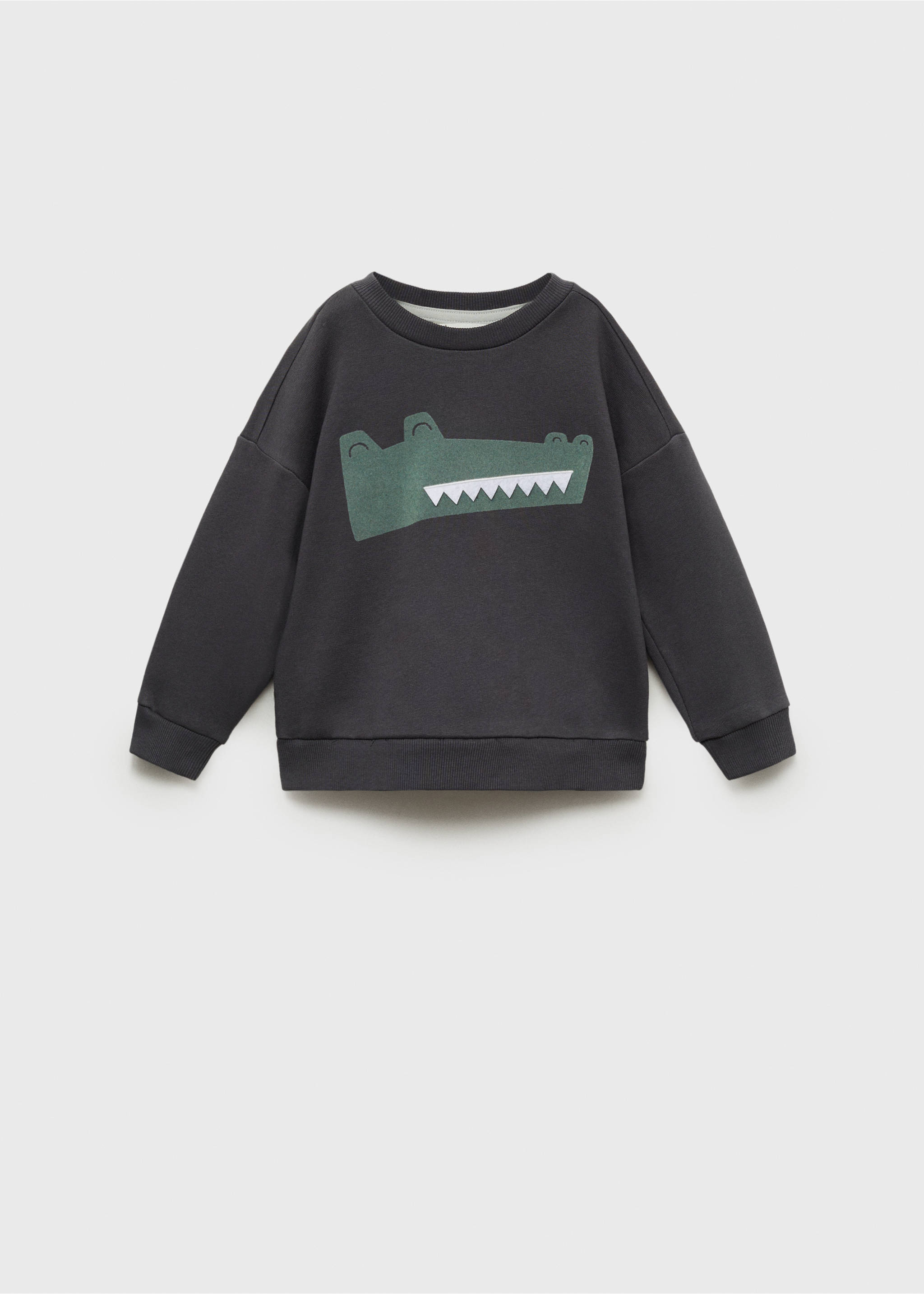 Sweatshirt mit Motiv - Artikel ohne Model, Anthrazit. Ref: 87021050-00.