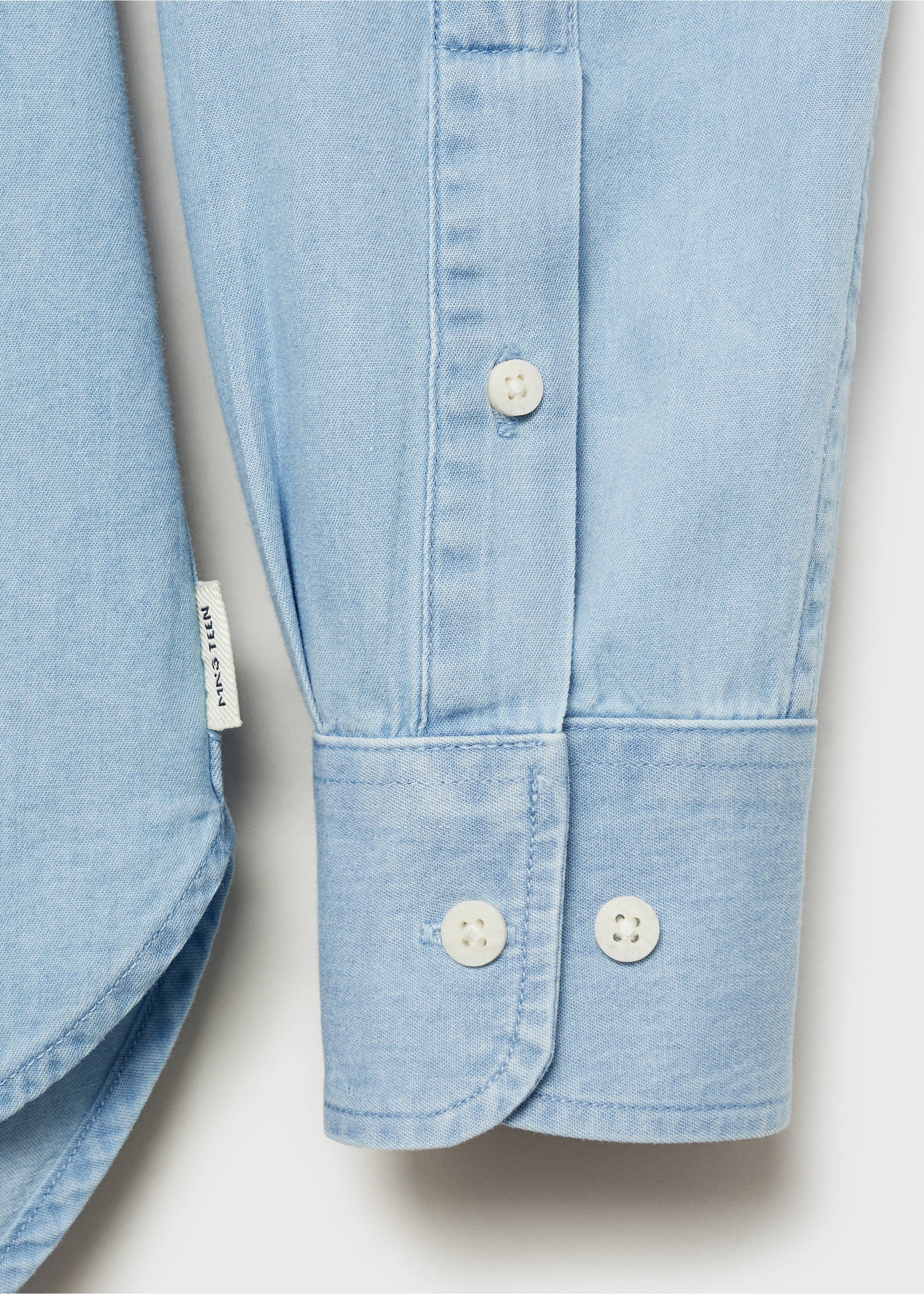 Camisa Oxford algodón - Detalle del artículo 0, Gris. Ref: 87021057-00.