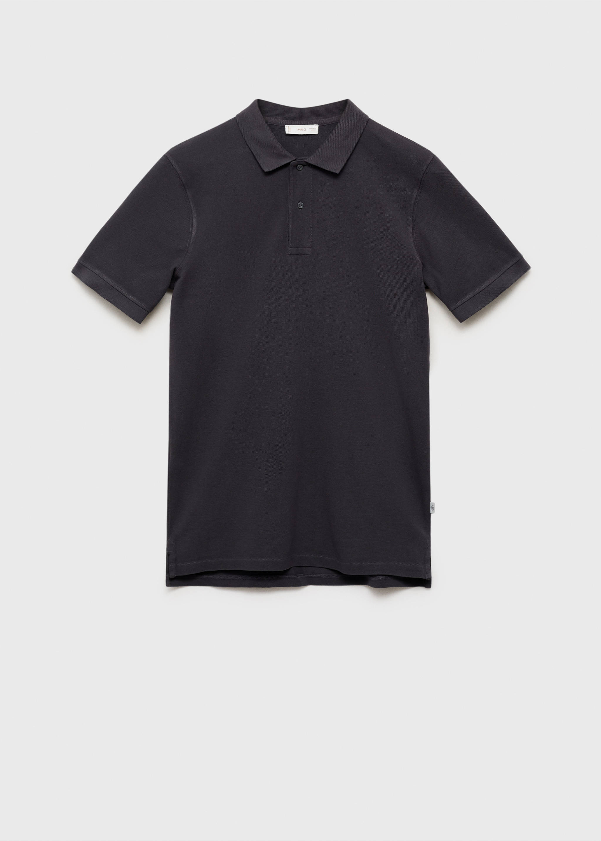 Cotton piqué polo shirt - Article without model, Charcoal. Ref: 87021058-00.