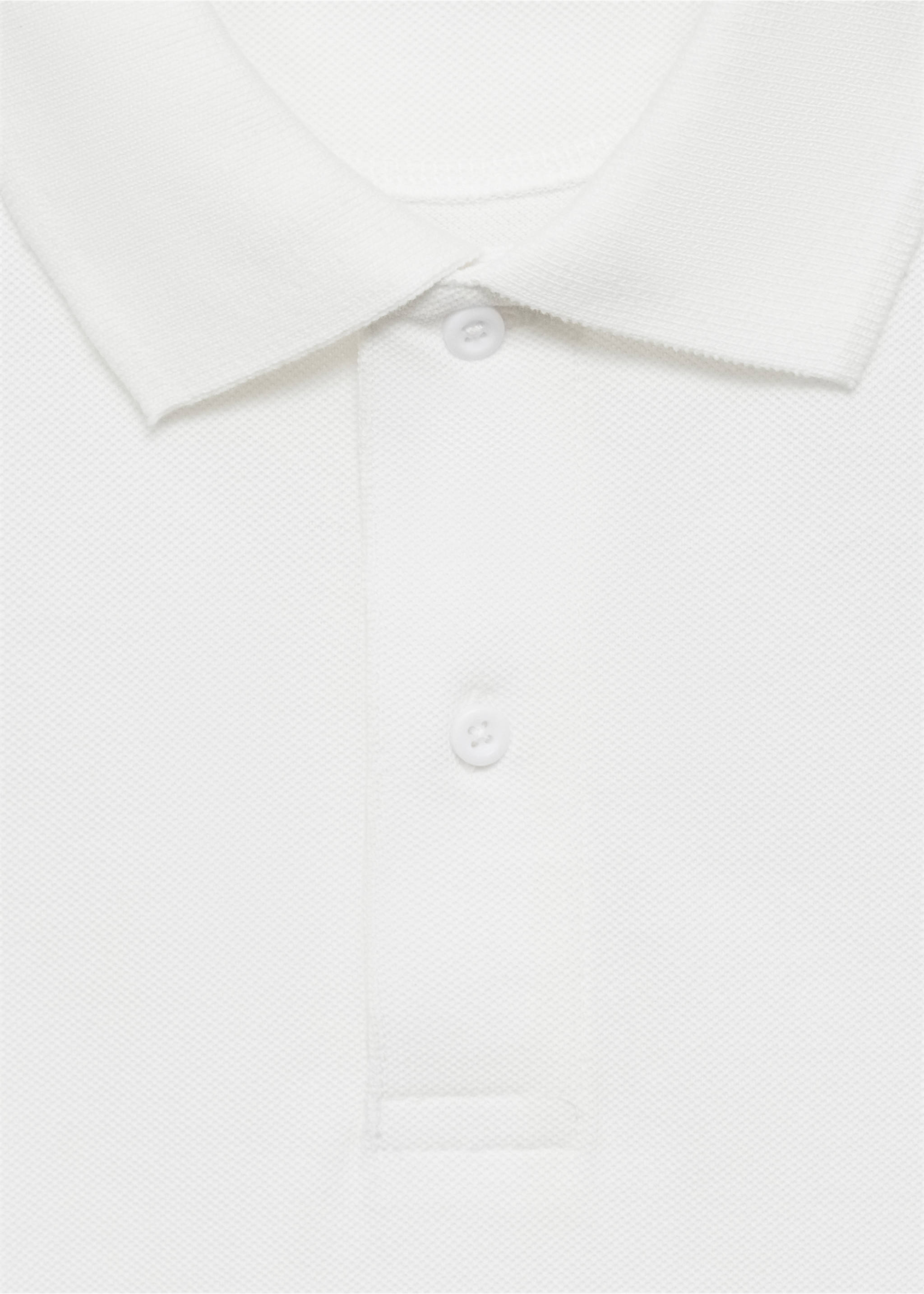 Polo coton piqué - Détail de l'article 0, Blanc cassé. Ref: 87021059-00.