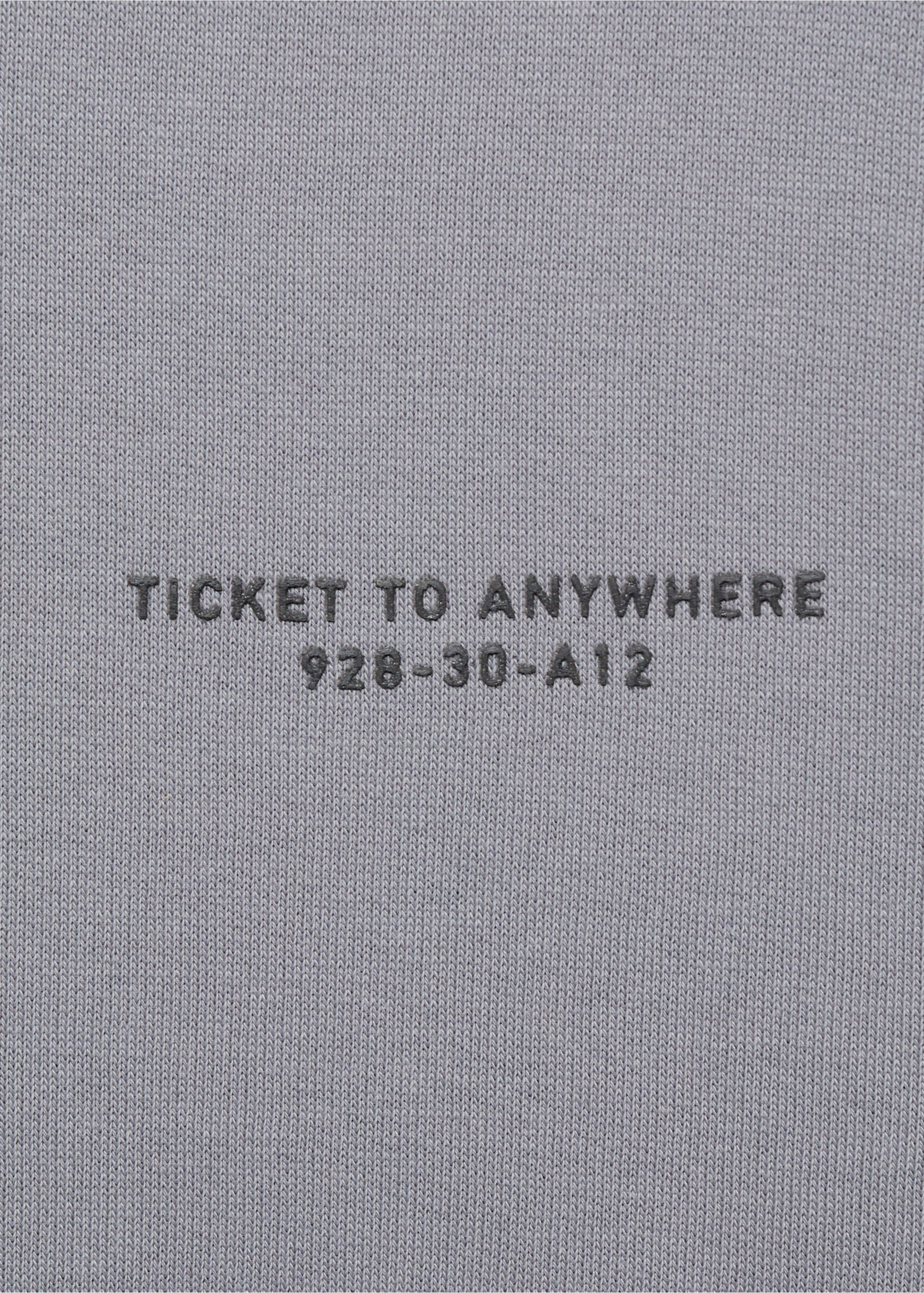 Baumwoll-Sweatshirt mit Aufschrift - Detail des Artikels 8, Himmelblau. Ref: 87021061-00.