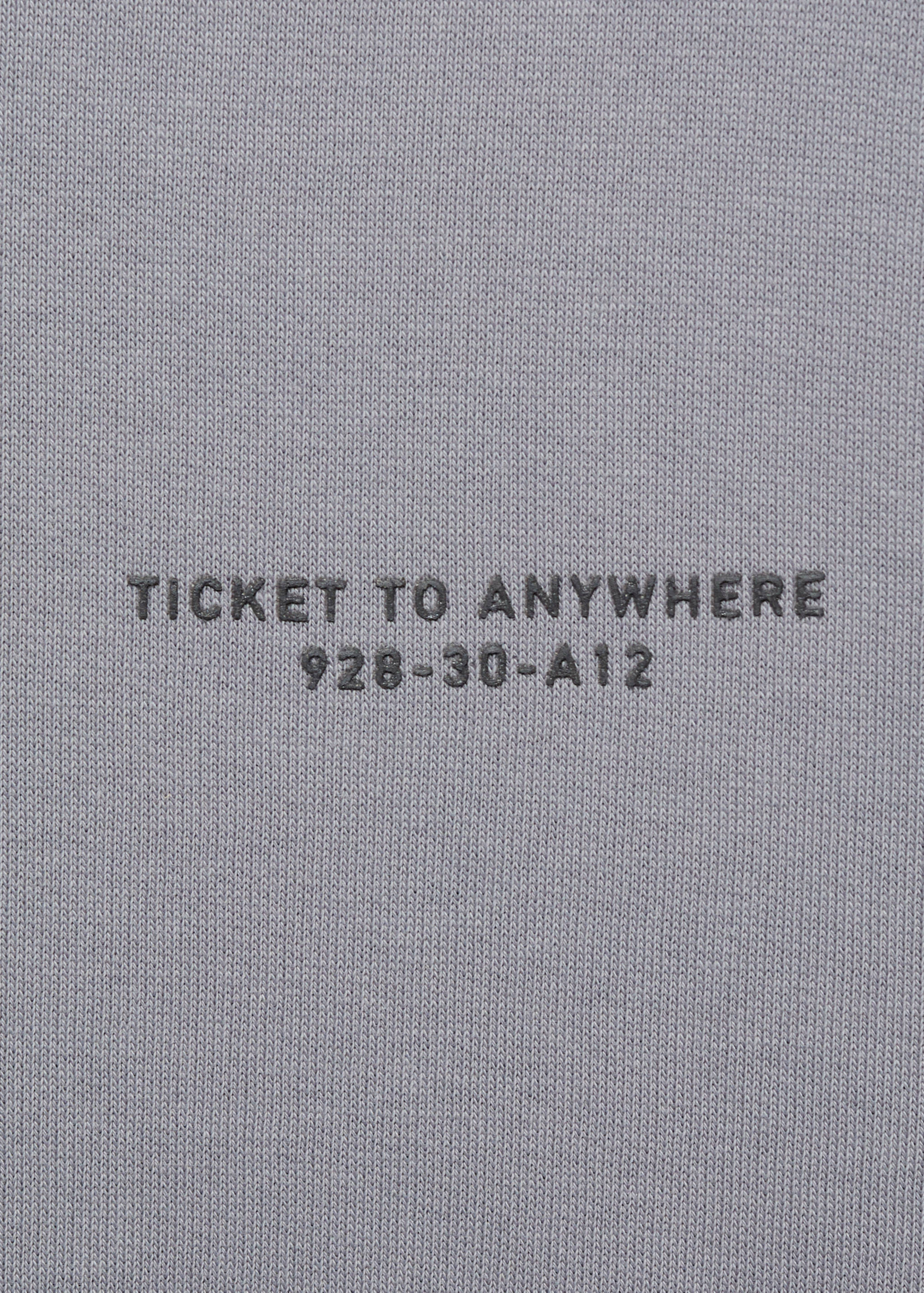 Baumwoll-Sweatshirt mit Aufschrift - Detail des Artikels 8