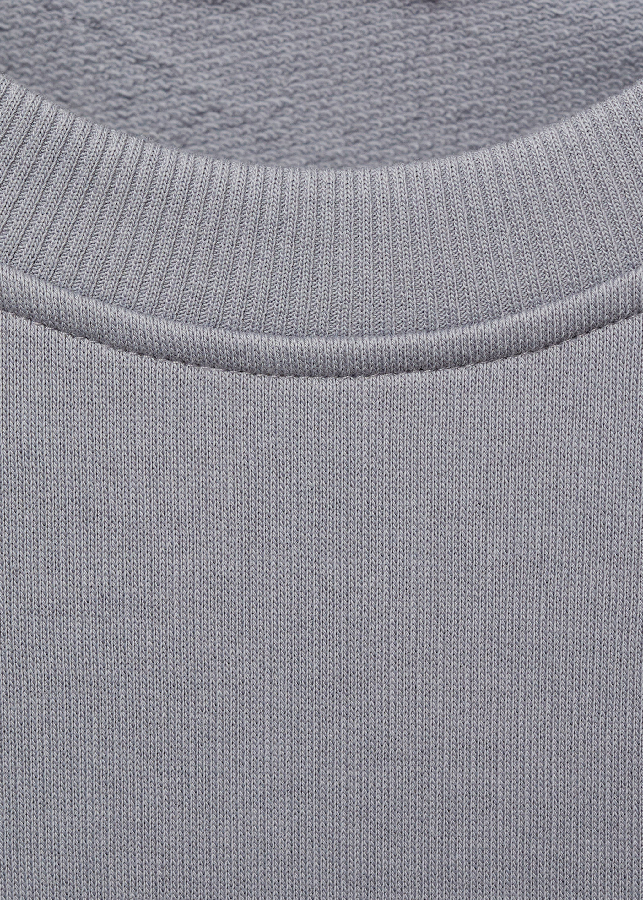 Baumwoll-Sweatshirt mit Aufschrift - Detail des Artikels 0
