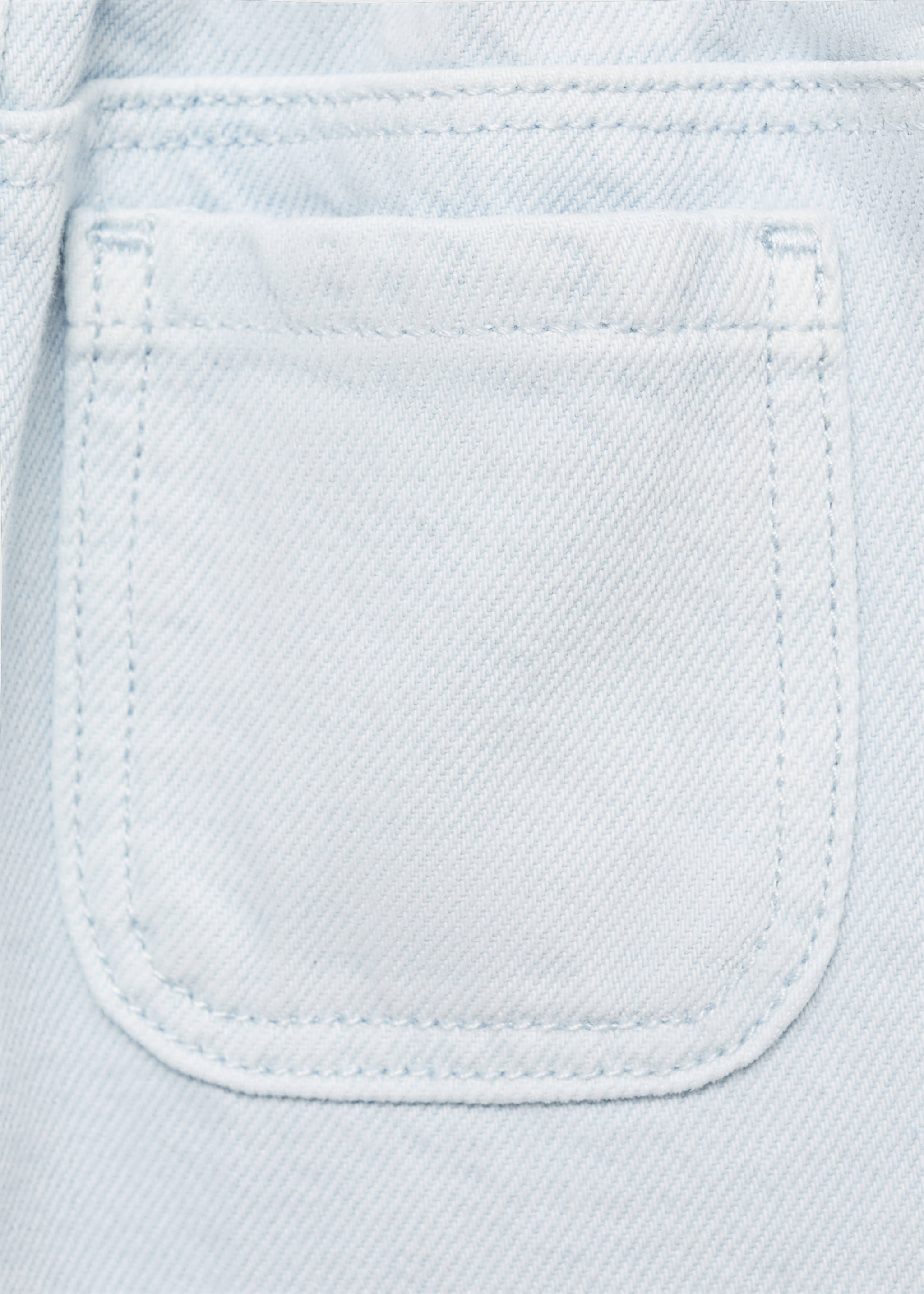 Jeans paperbag recht - Detail van het artikel 0, Hemelsblauw. Ref: 87021513-00.