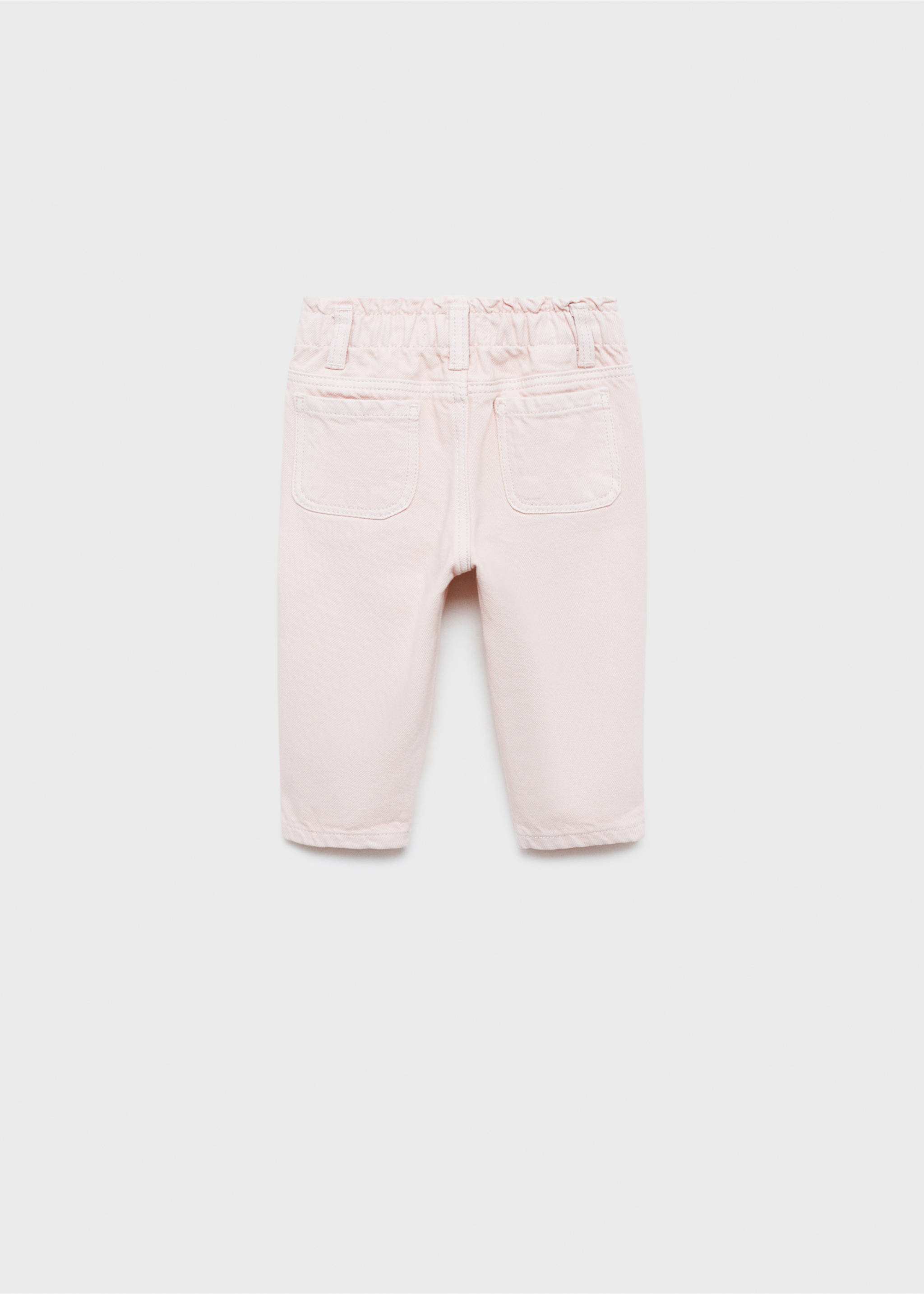 Jeans paperbag recht - Achterkant van het artikel, Roze. Ref: 87021513-00.