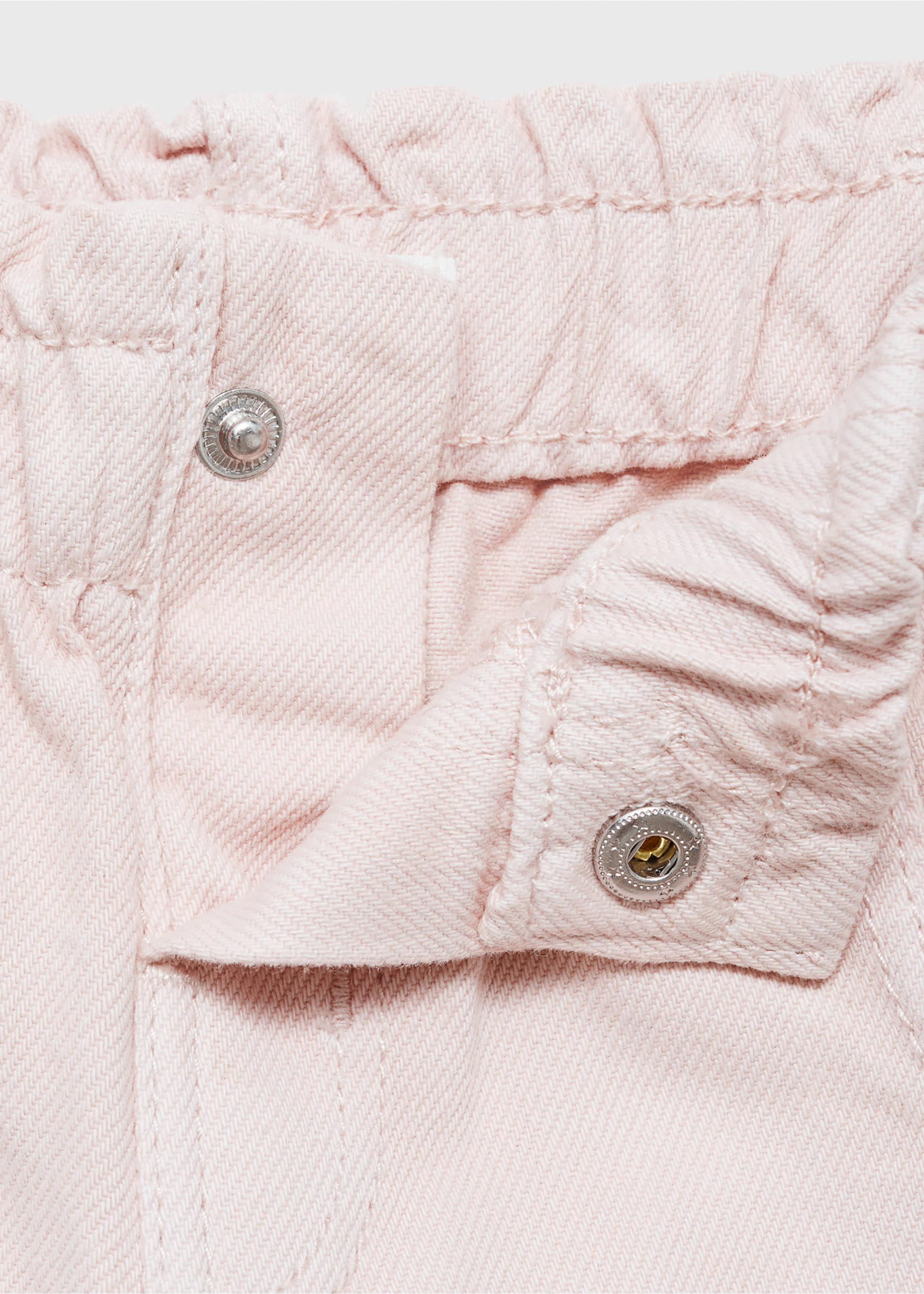 Jeans paperbag recht - Detail van het artikel 8, Roze. Ref: 87021513-00.