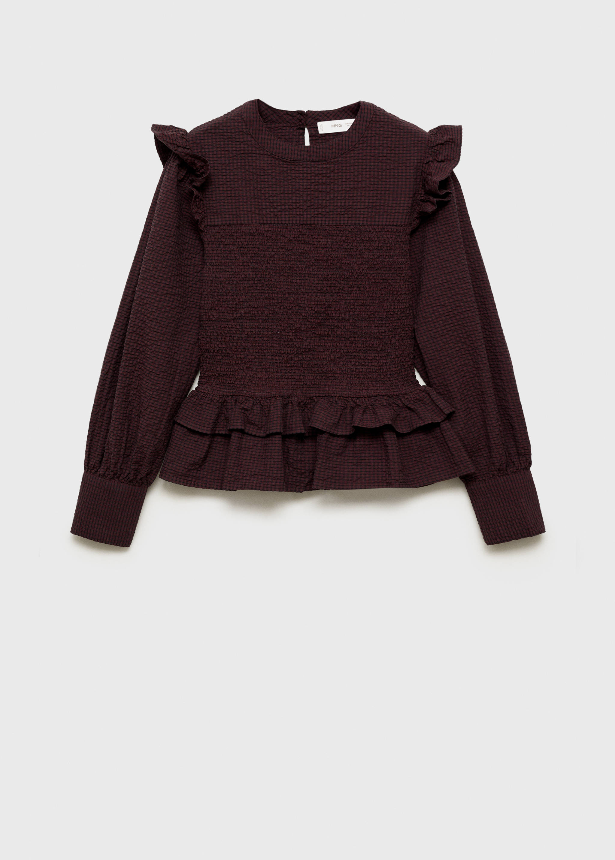 Blusa fruncida volantes - Artículo sin modelo