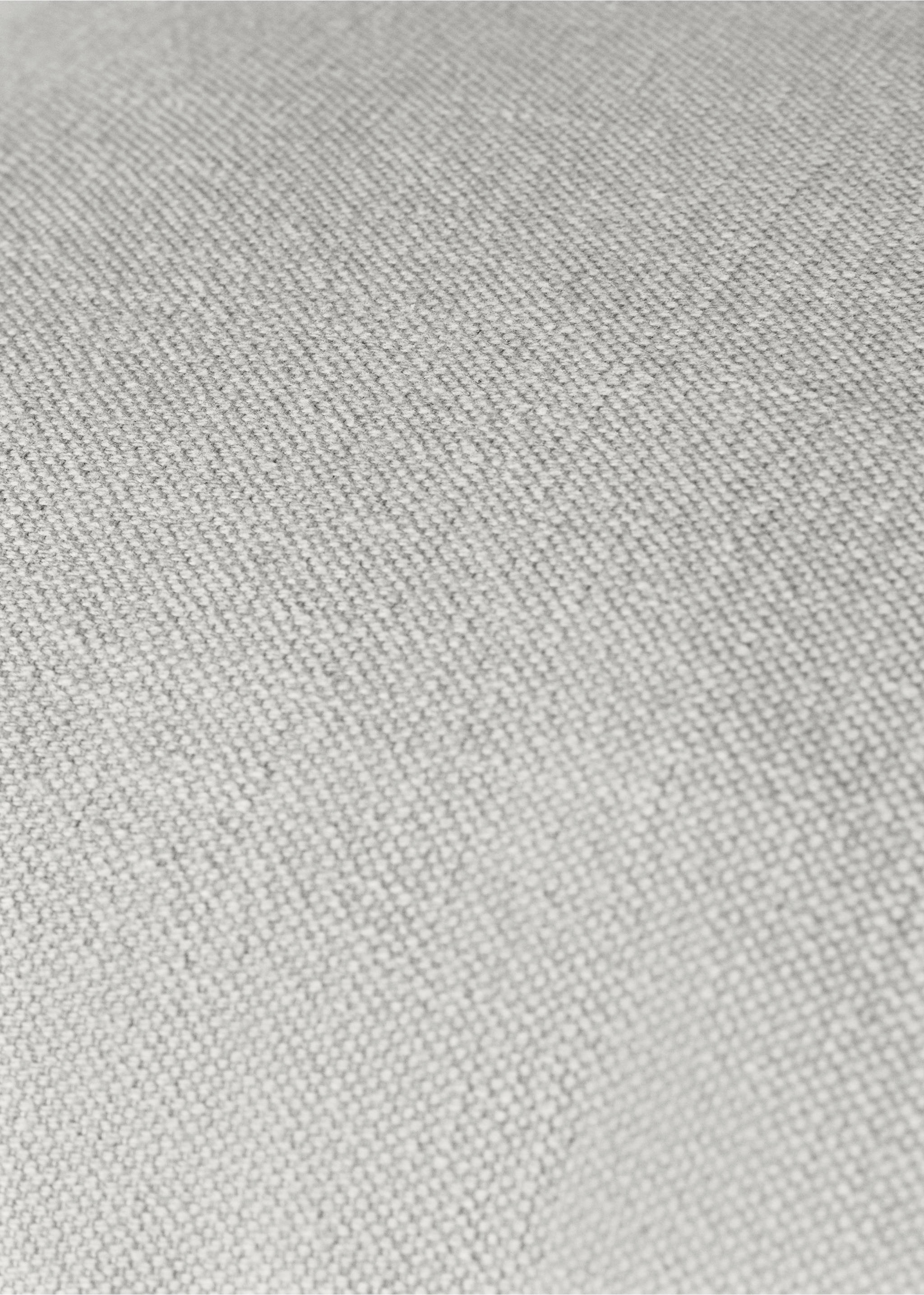 Cotton-linen cushion cover with overlock 50x50 cm - Details of the article 3, Light/Pastel Grey. Ref: 87021523-00.