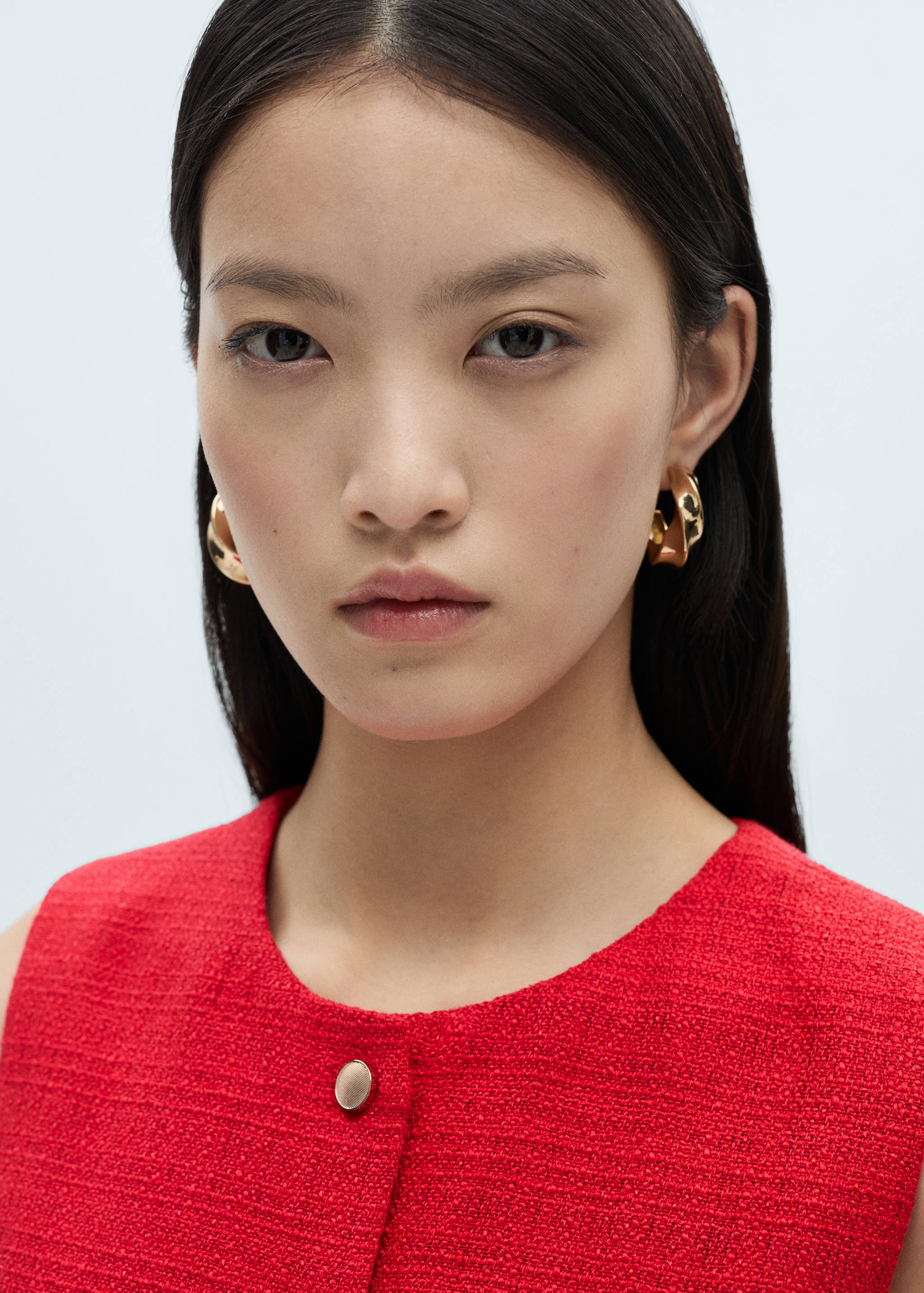 Tweed waistcoat with buttons - Details of the article 1