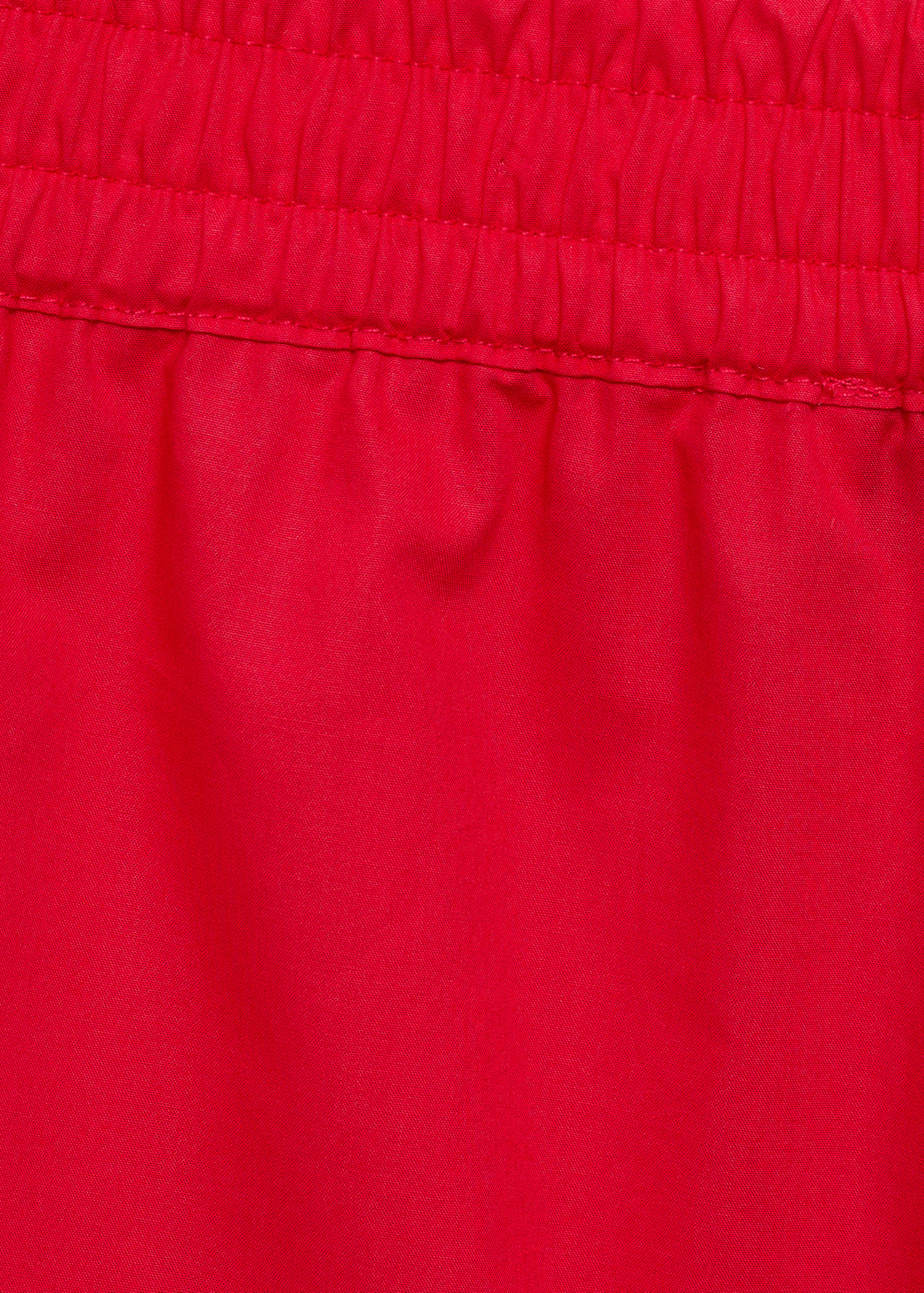 Cotton shorts with openwork details - Details of the article 8