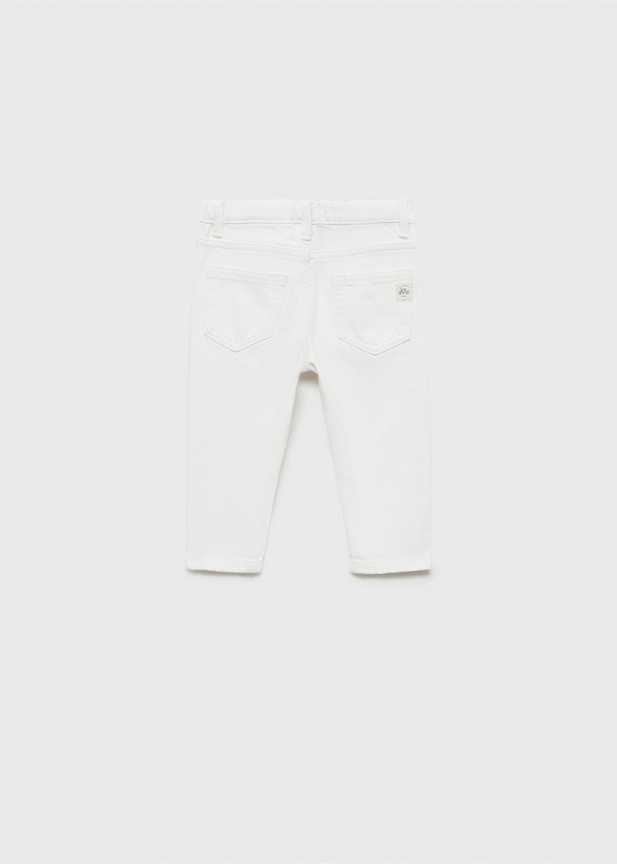 Skinny Jeans mit Zierrissen - Rückseite des Artikels, Weiß. Ref: 87022534-00.