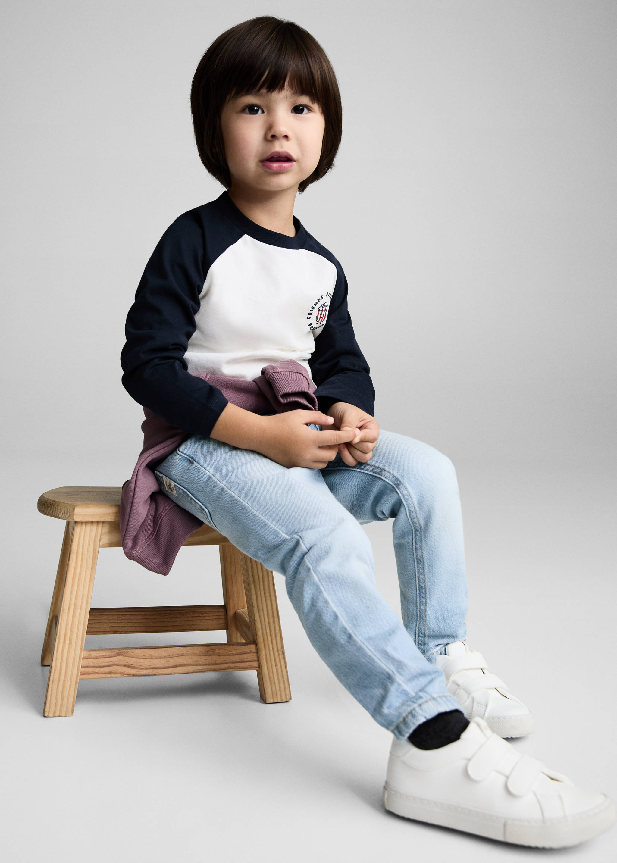 Ripped details skinny-fit jeans - Medium plane