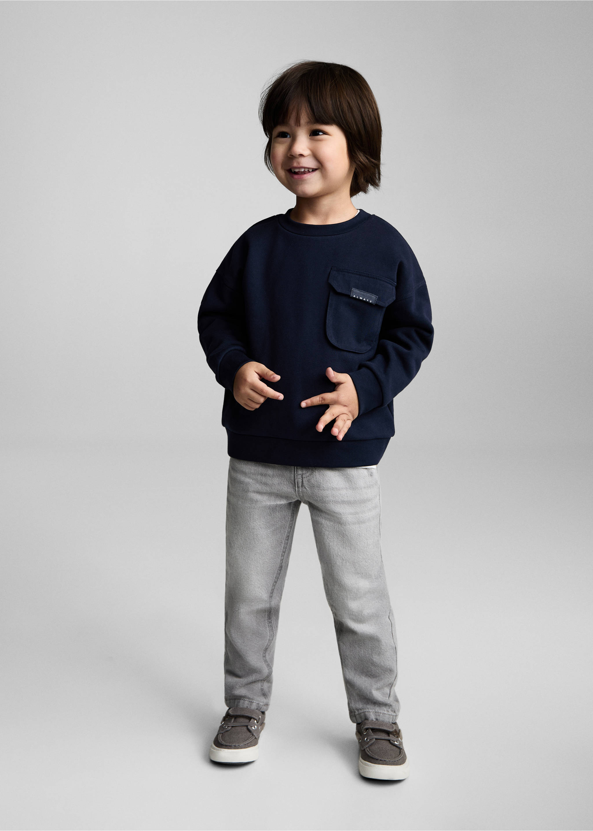 Ripped details skinny-fit jeans - General plane, Denim Grey. Ref: 87022534-00.