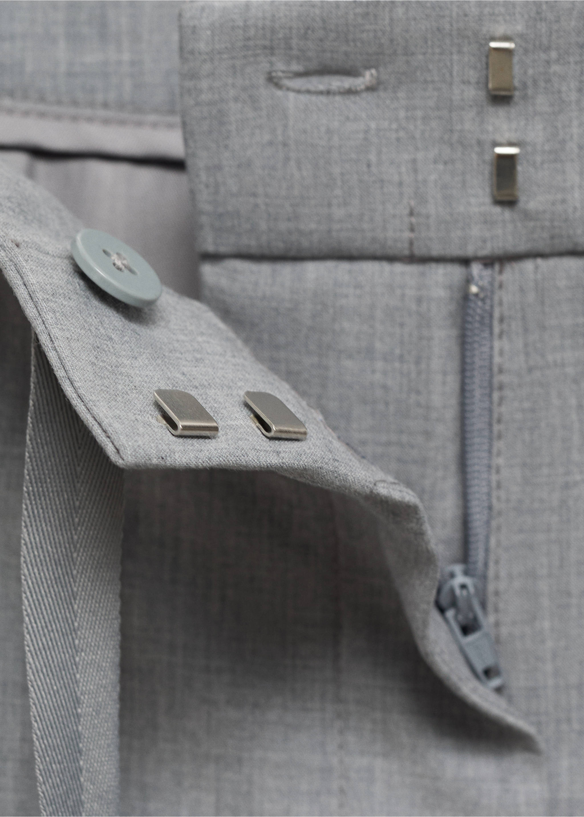 Drawstring jogger trousers - Details of the article 8, Grey. Ref: 87022542-00.
