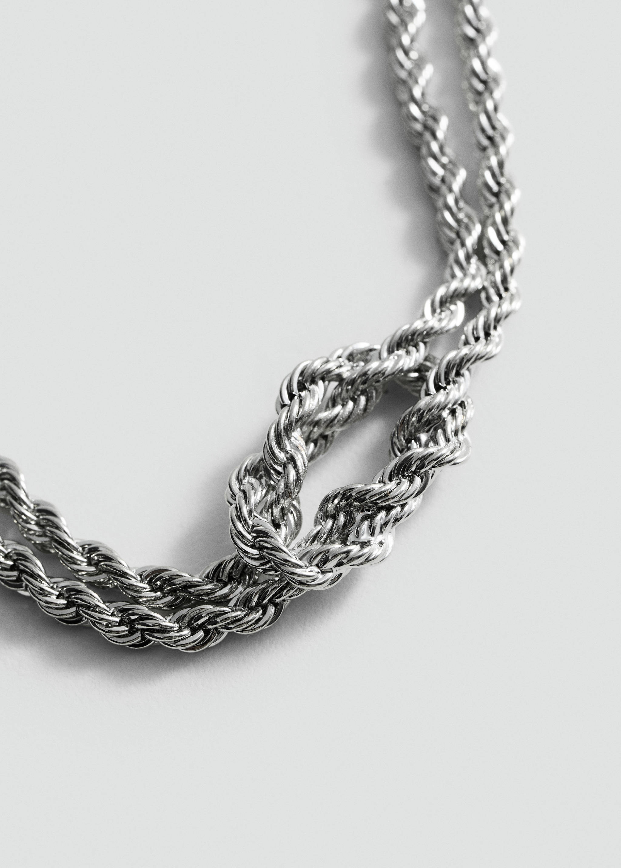 Braided chain necklace - Medium plane