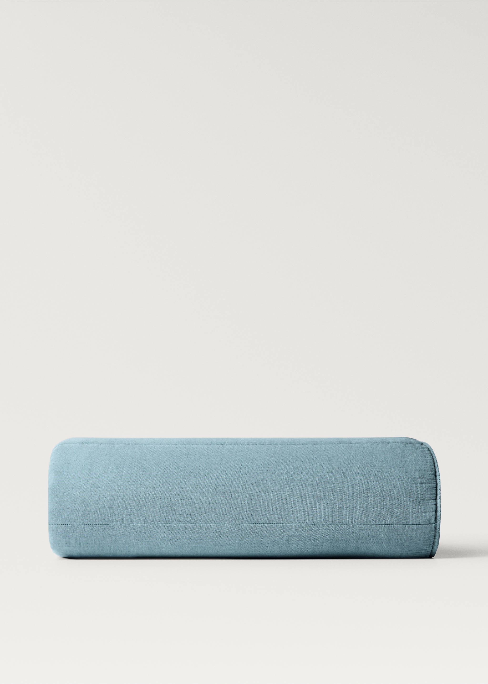 Children’s cotton chiffon garment-dyed bedspread for cot - Article without model, Aqua Green. Ref: 87022548-00.