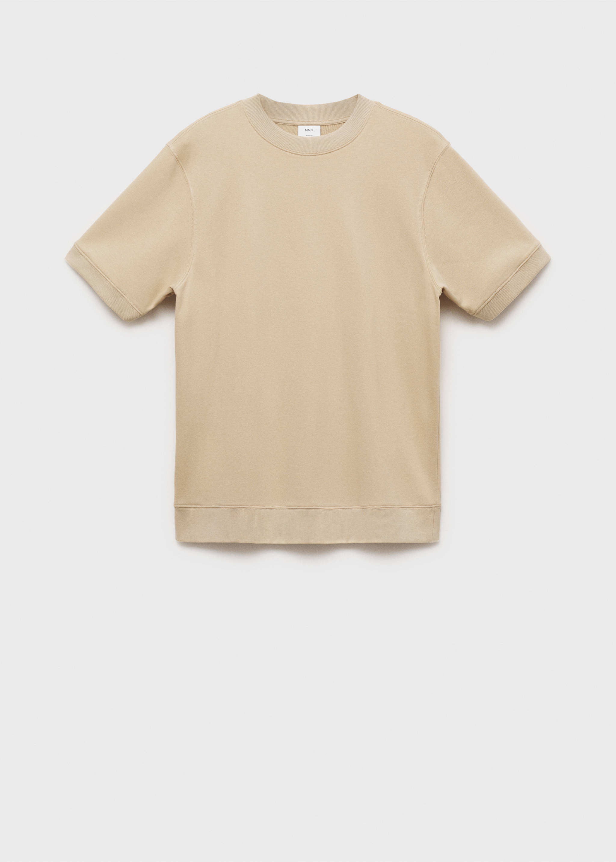 Regular-Fit Baumwoll-T-Shirt - Artikel ohne Model, Beige. Ref: 87022891-00.