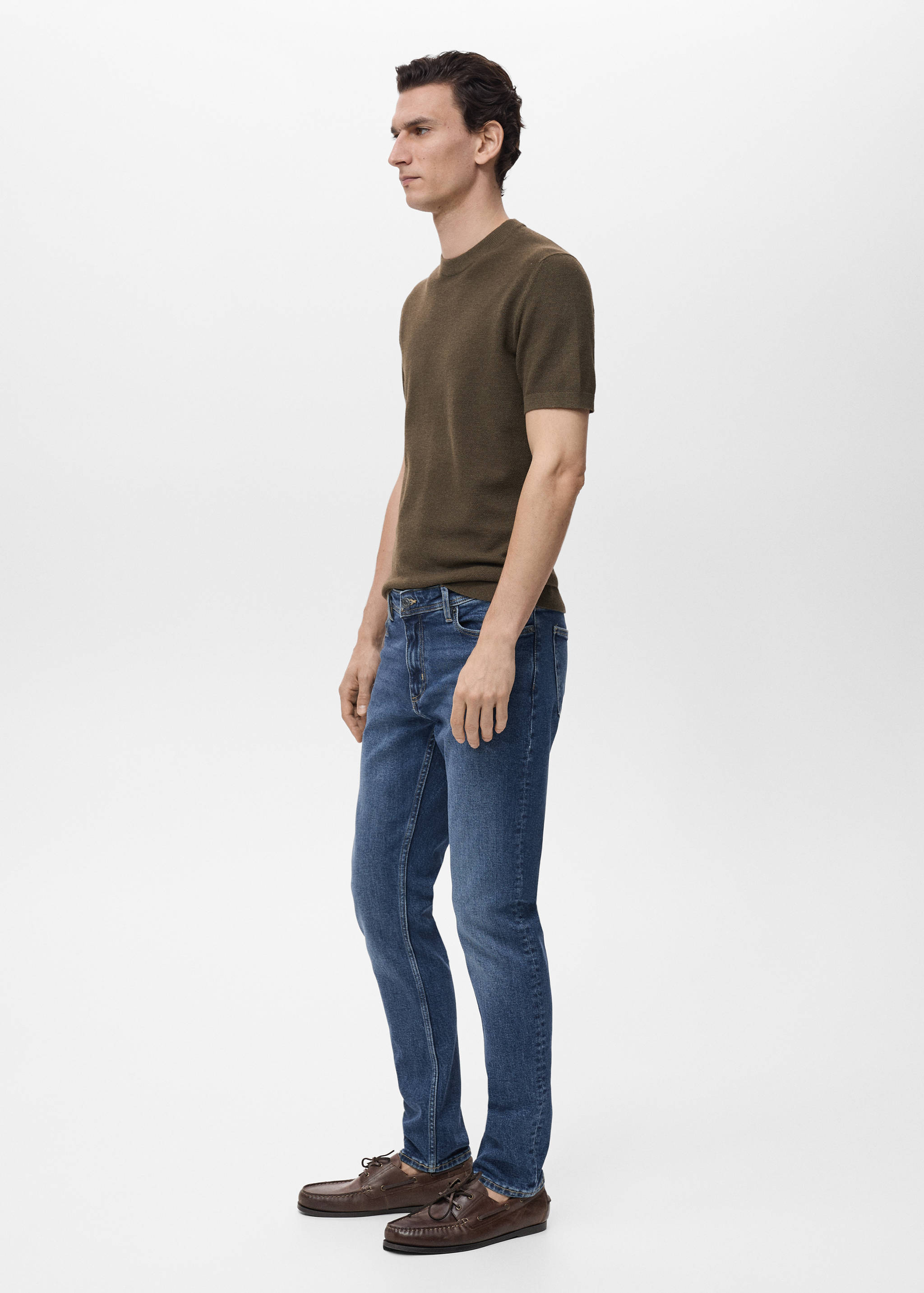 Jeans Jan slim fit lavado oscuro desgastado - Detalle del artículo 5
