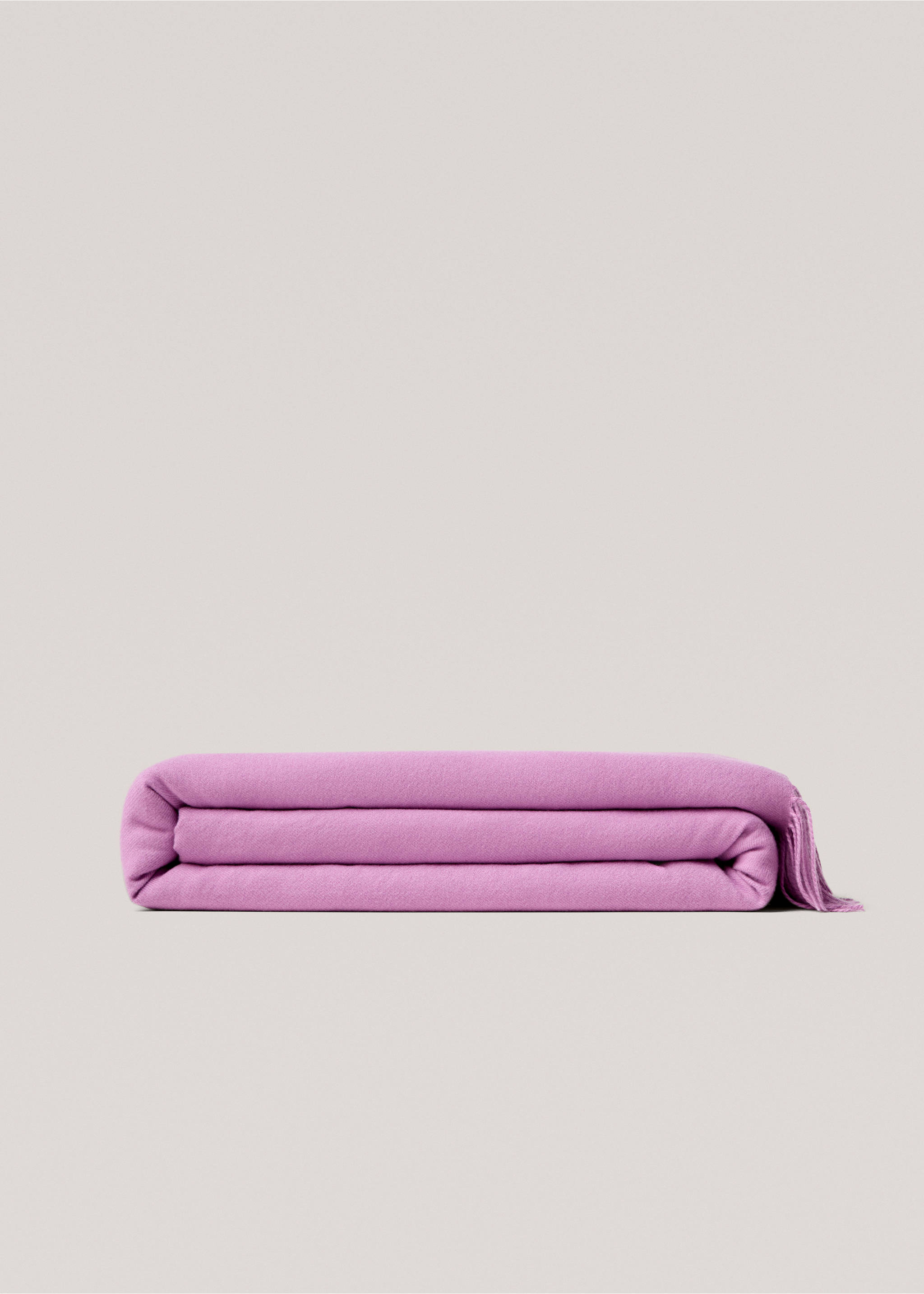 Deka s třásněmi - Zboží bez modelu, Růžový muškát. Ref: 87022896-00.