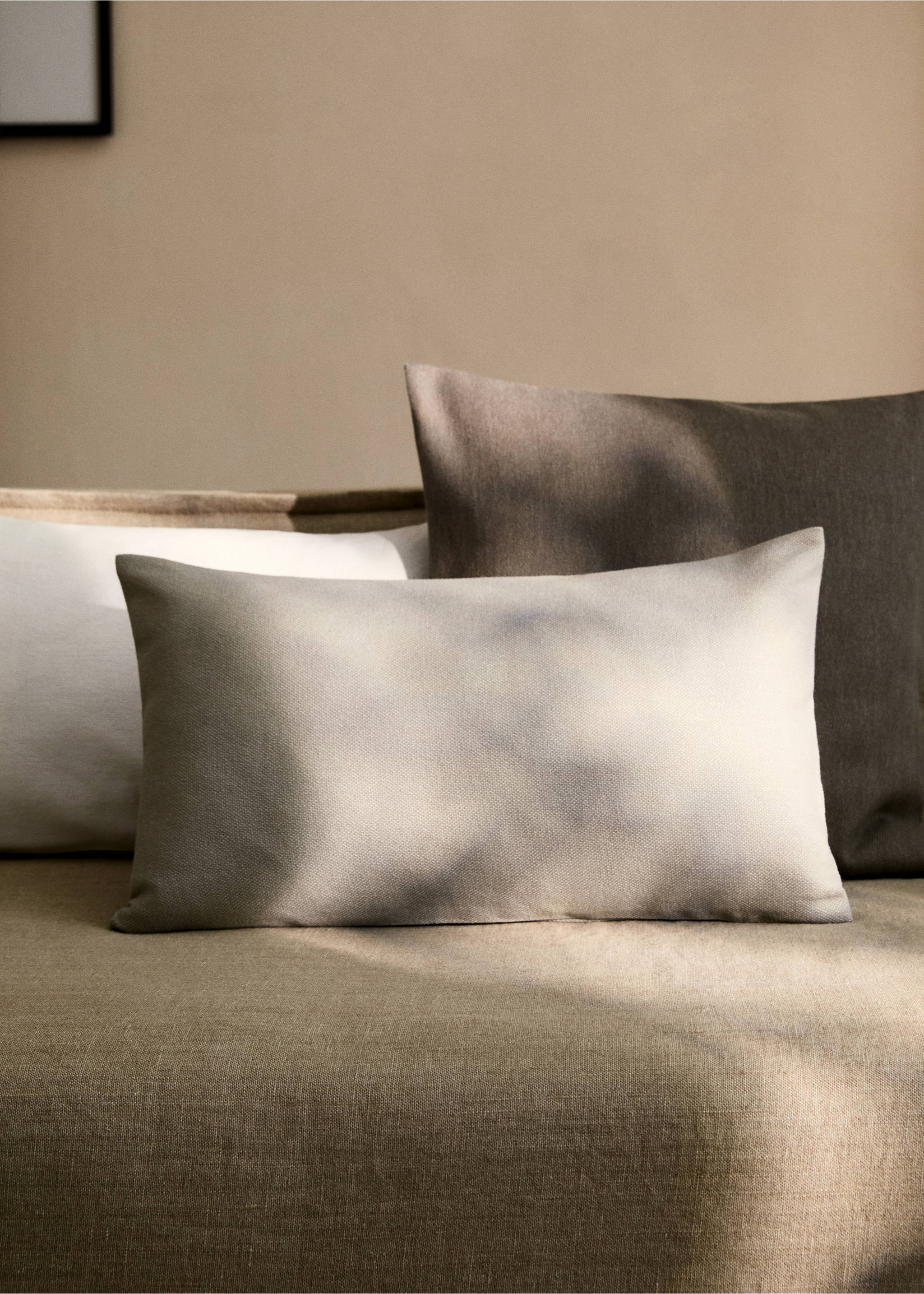 Cushion cover with structure, 30x50 cm - General plane, Light/Pastel Grey. Ref: 87022914-00.