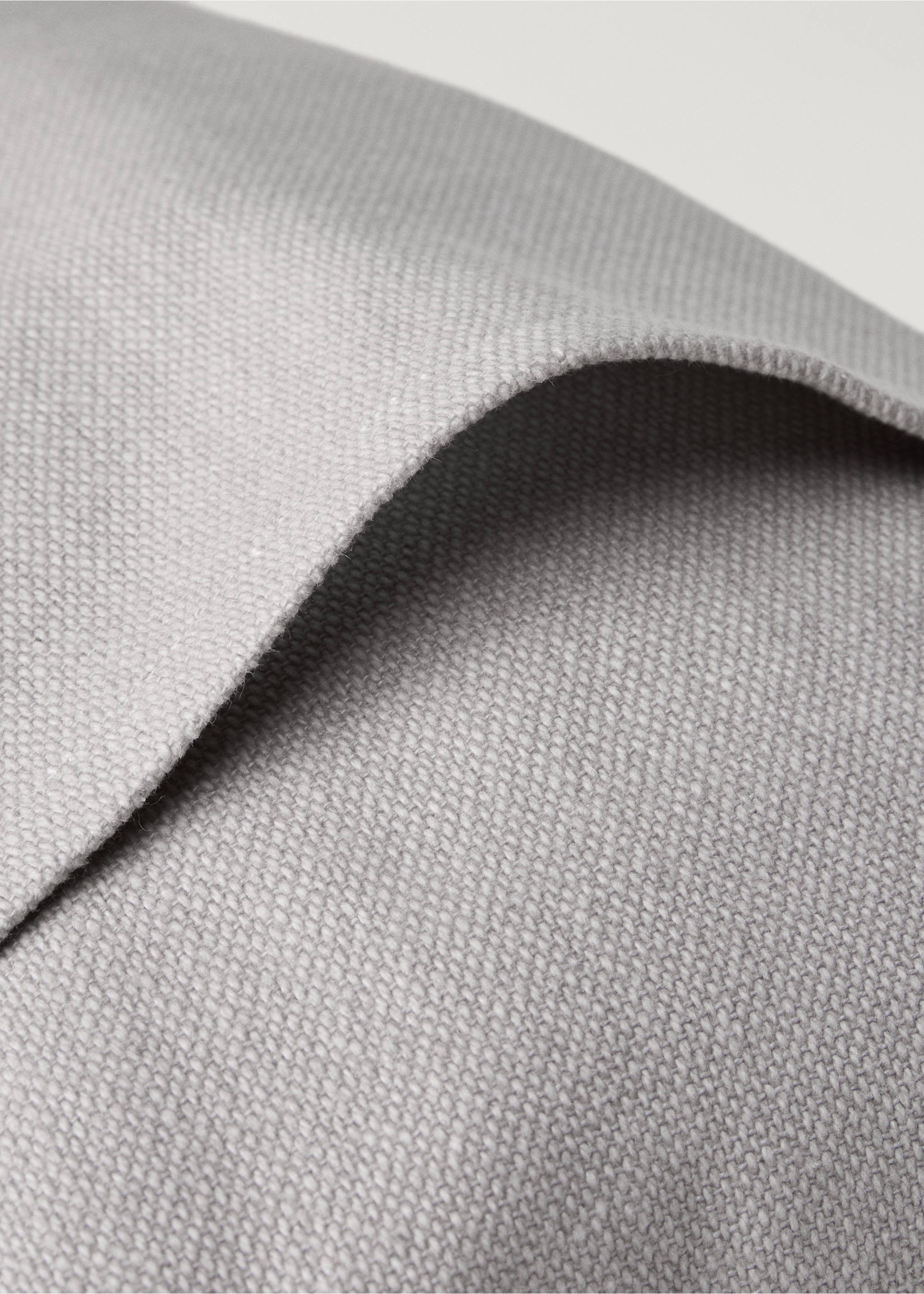 Cushion cover with structure, 30x50 cm - Details of the article 1, Light/Pastel Grey. Ref: 87022914-00.