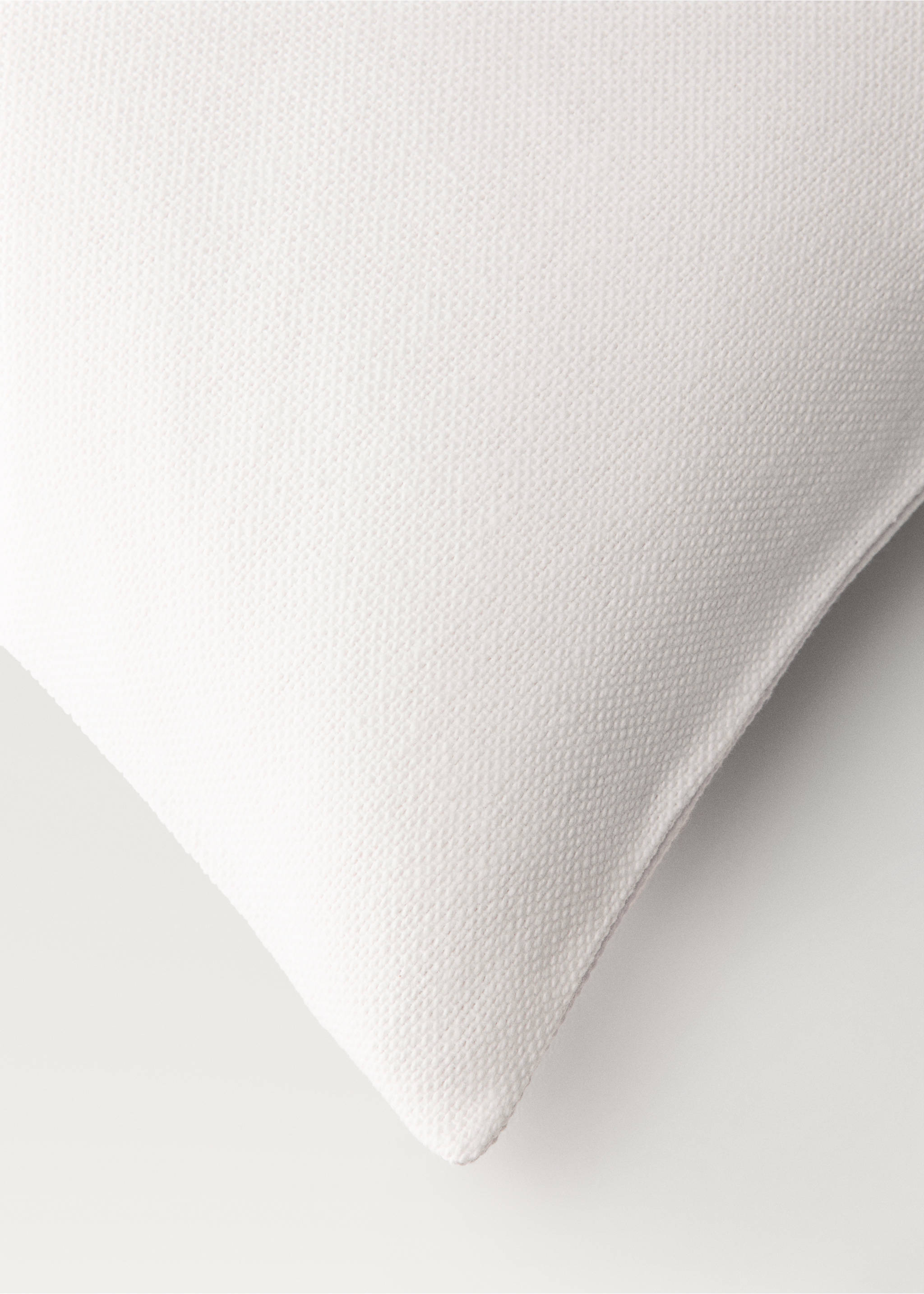 Cushion cover with structure, 45x45 cm - Details of the article 2, Off White. Ref: 87022915-00.